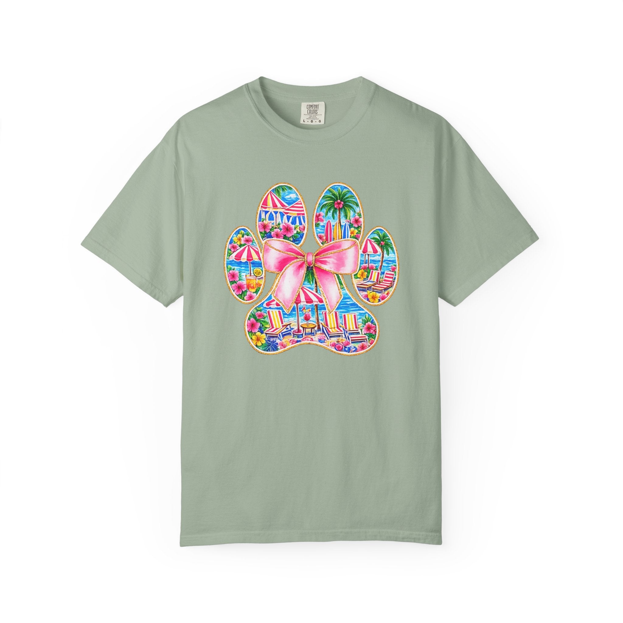 Beach Paw Print T-Shirt