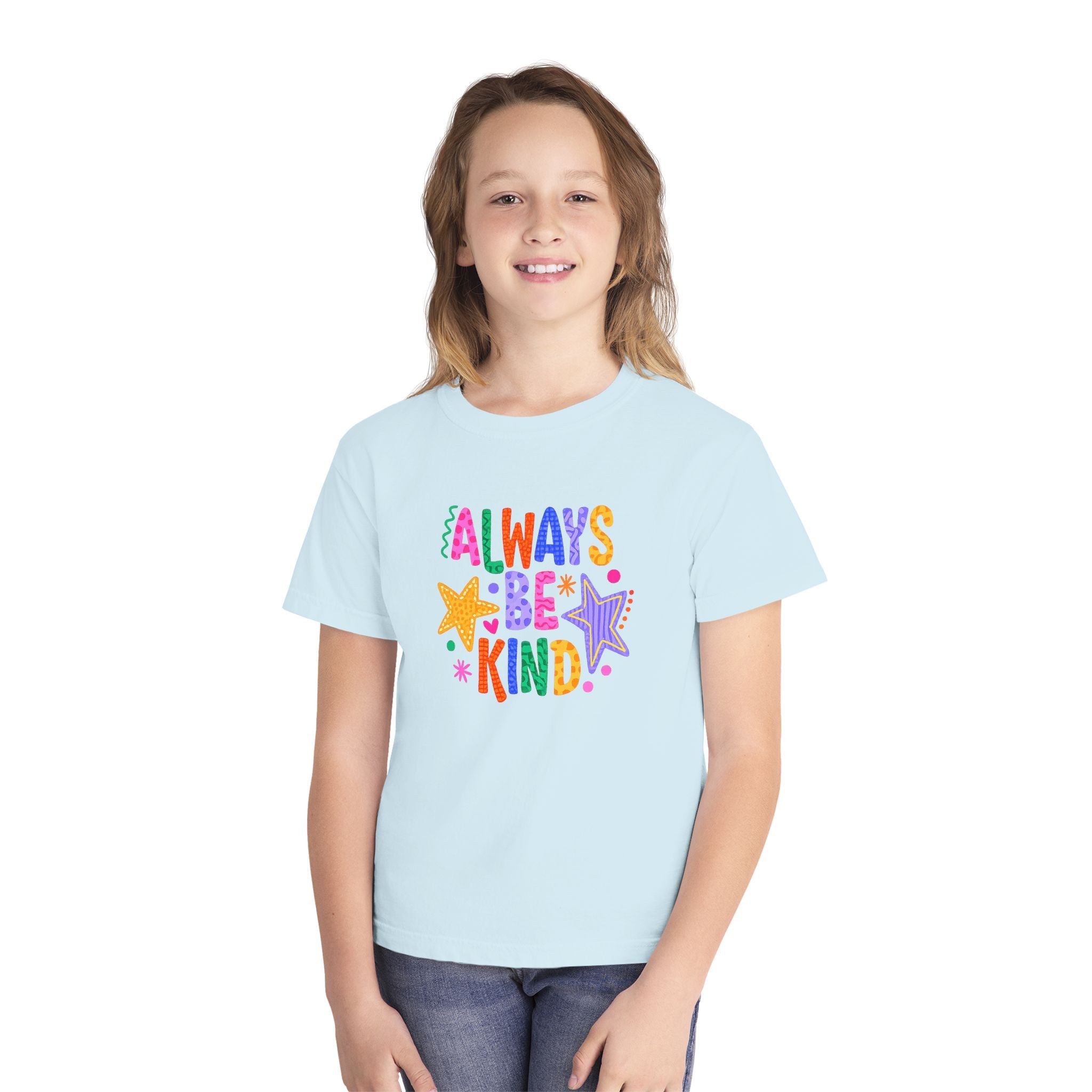 "Always Be Kind" Colorful Stars Kids T-Shirt