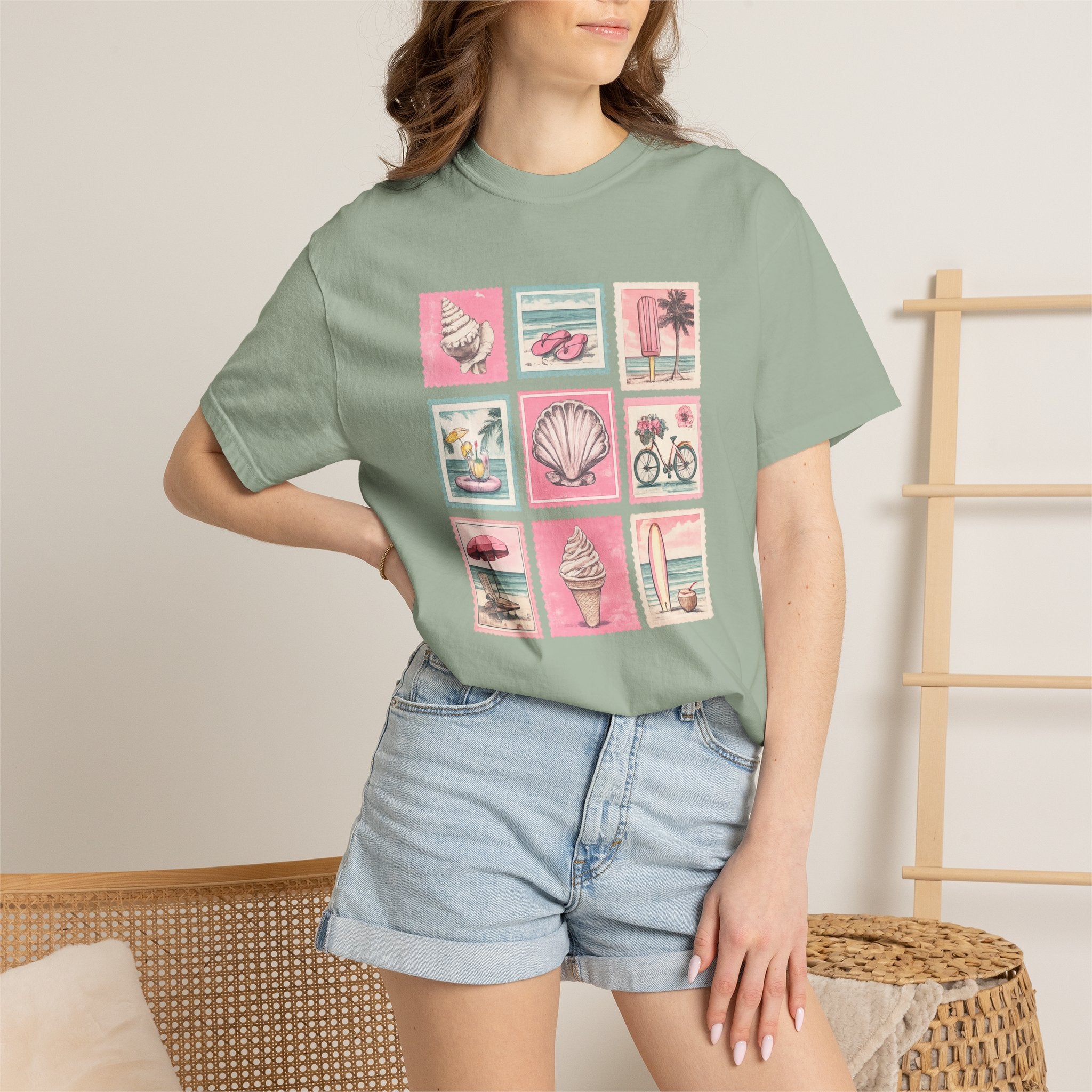 Vintage Beach Icons T-Shirt