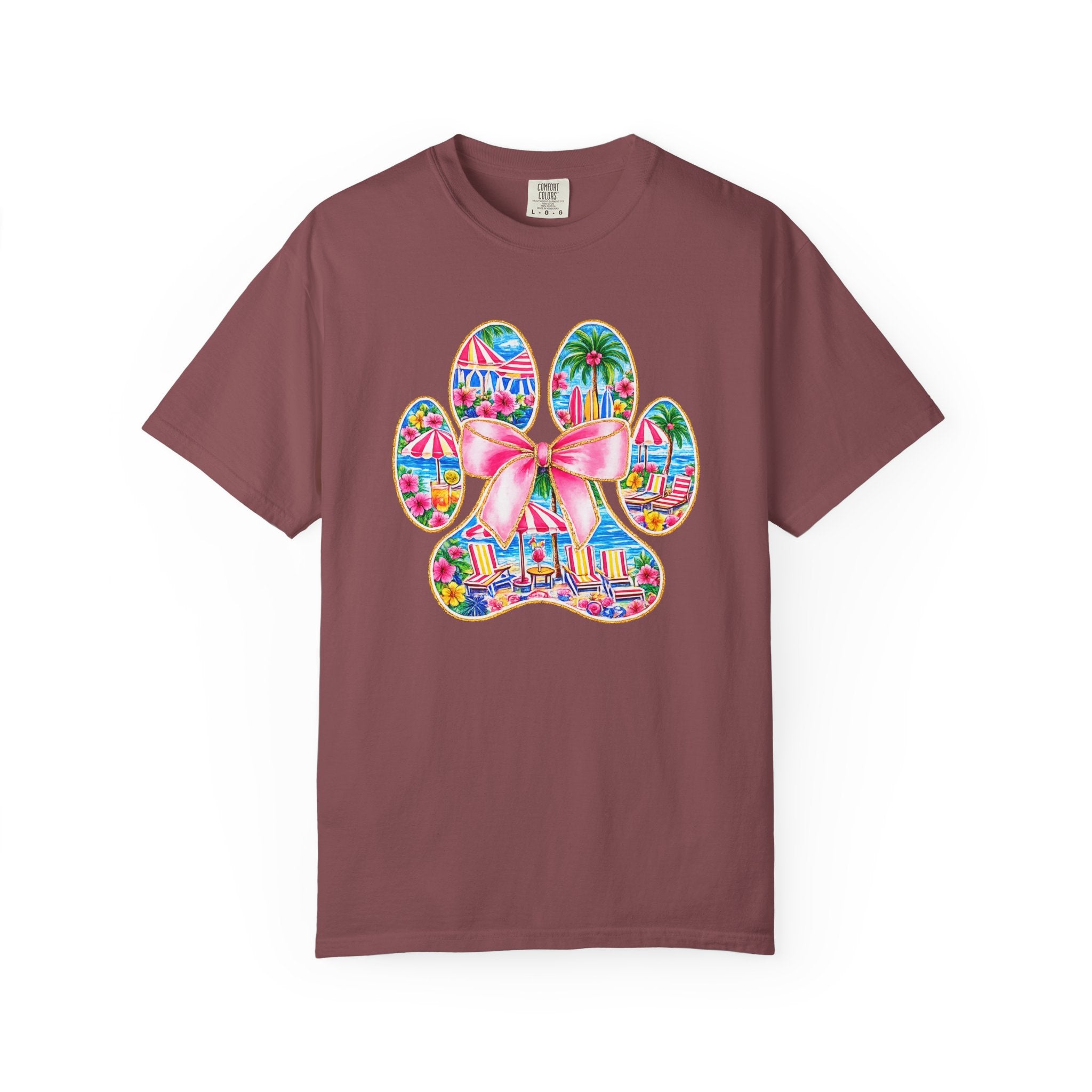 Beach Paw Print T-Shirt