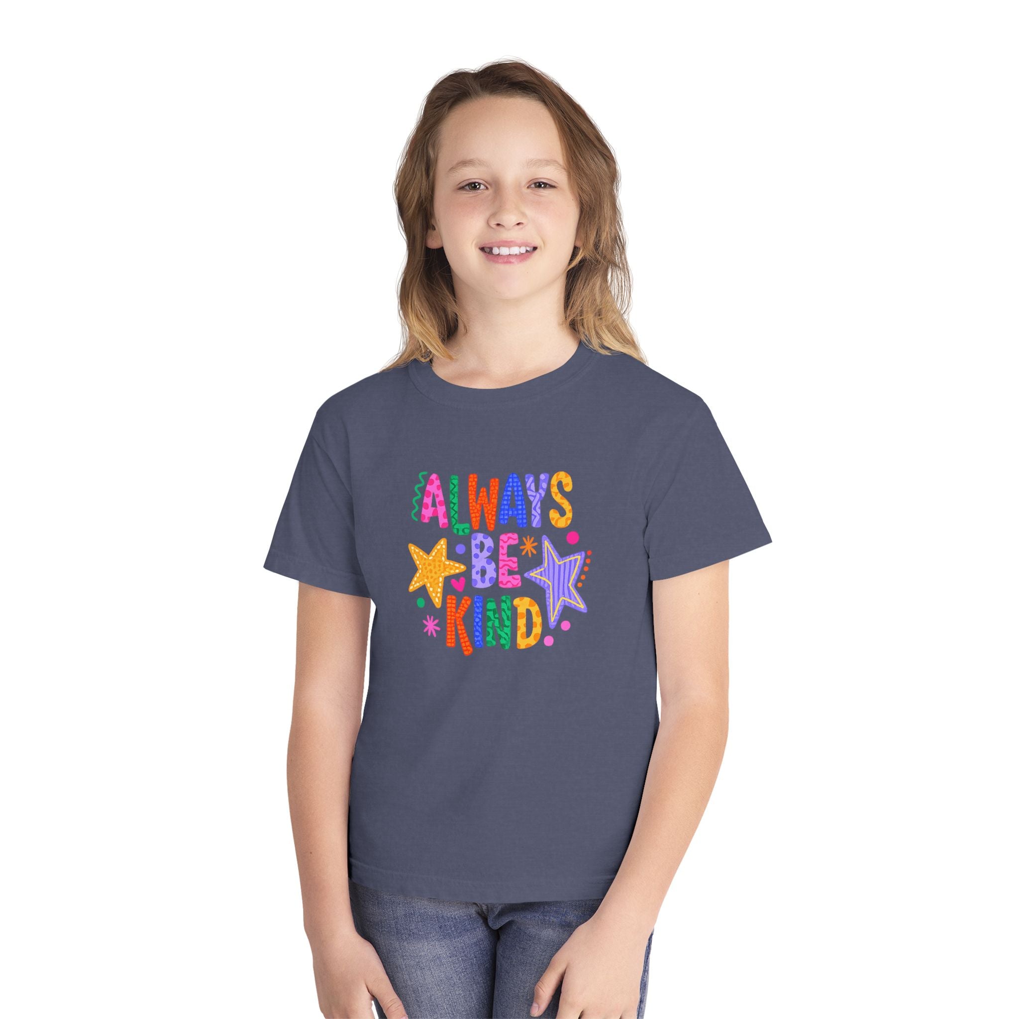 "Always Be Kind" Colorful Stars Kids T-Shirt