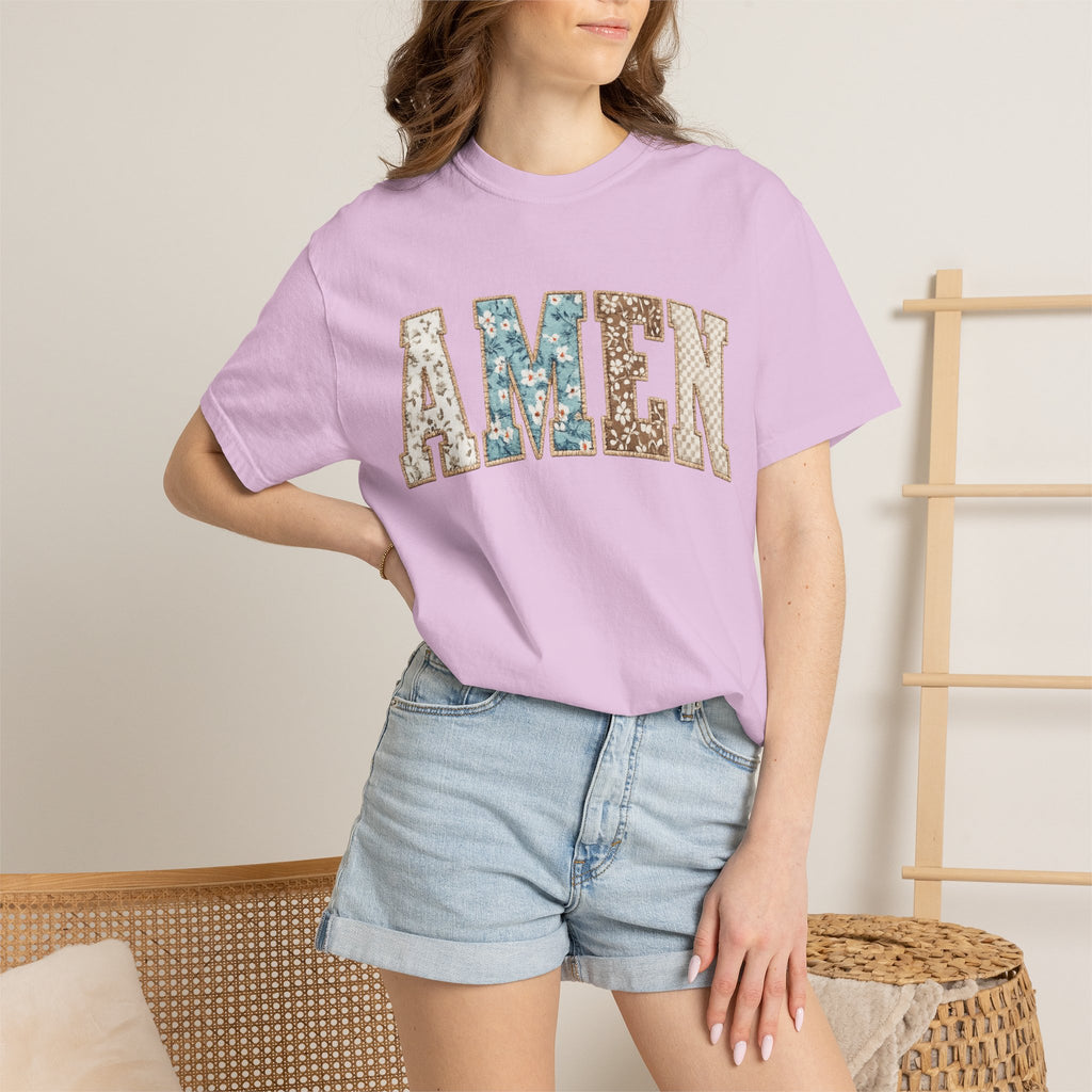 Amen Floral Patch T-Shirt
