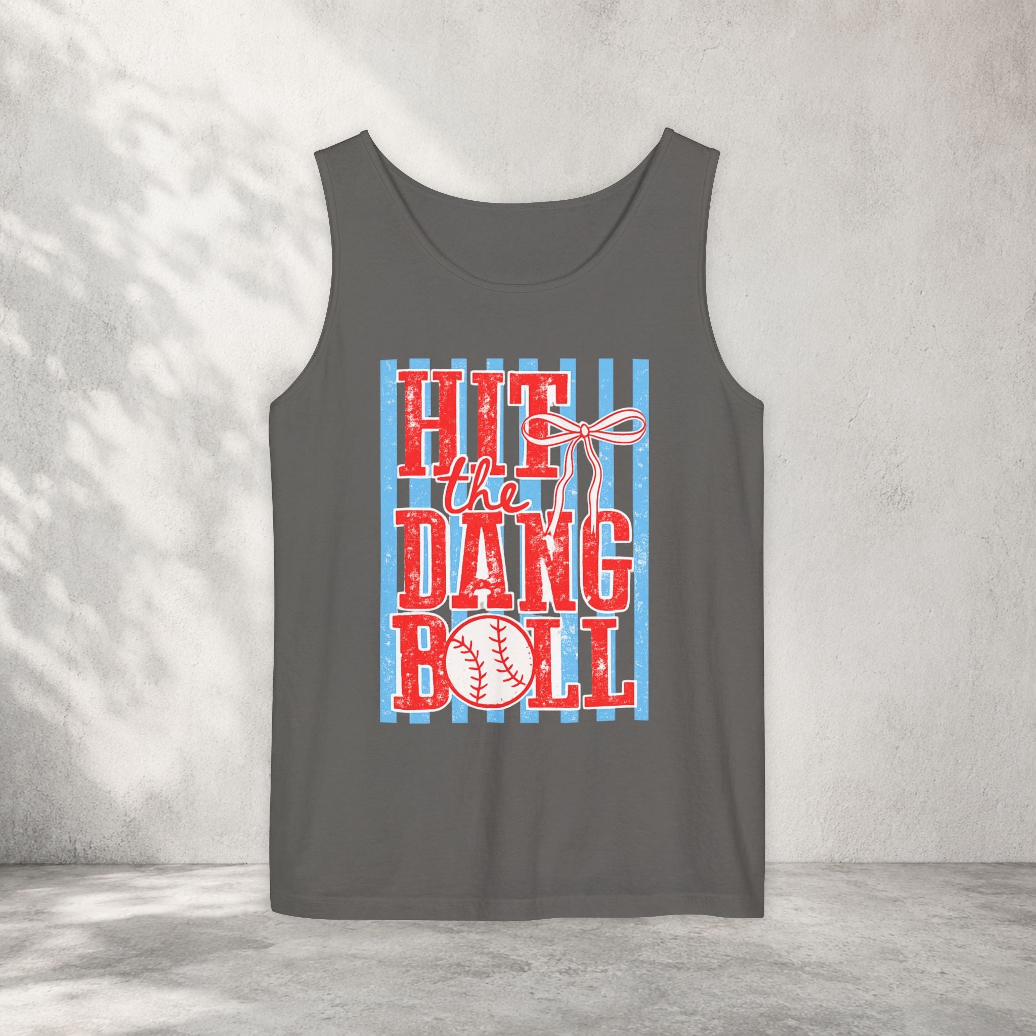 Hit the Dang Ball Baseball Tank Top
