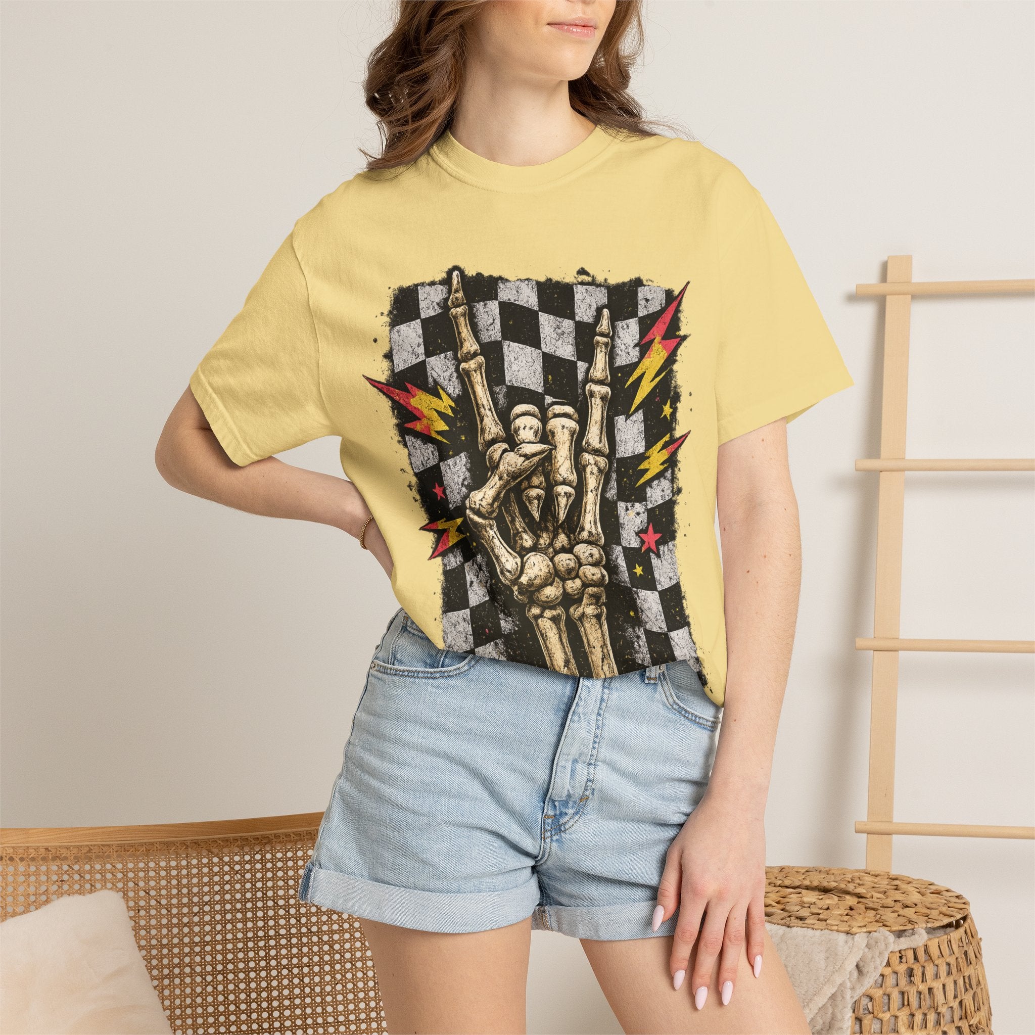 Skeleton Hand Rock T-Shirt