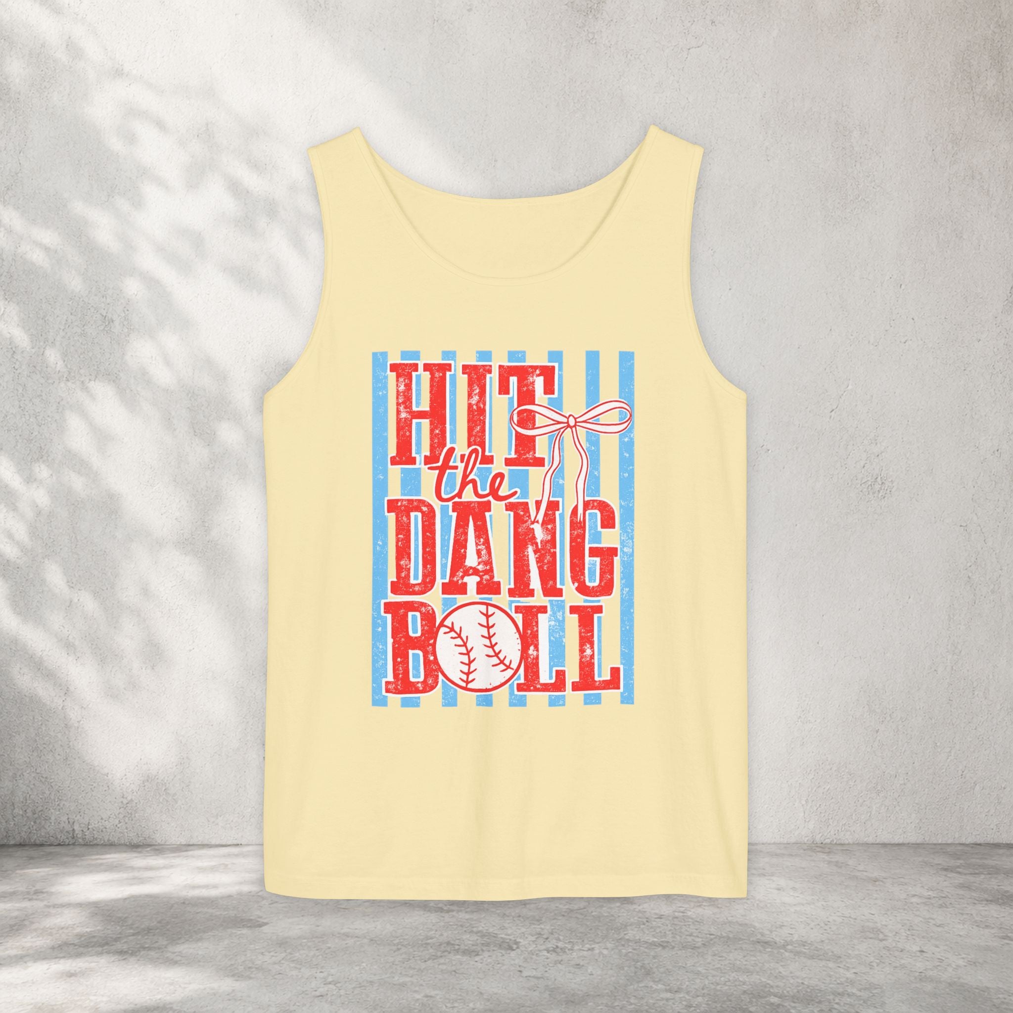 Hit the Dang Ball Baseball Tank Top
