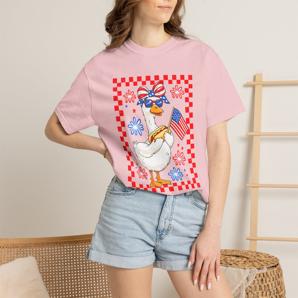 Patriotic Goose Graphic T-Shirt