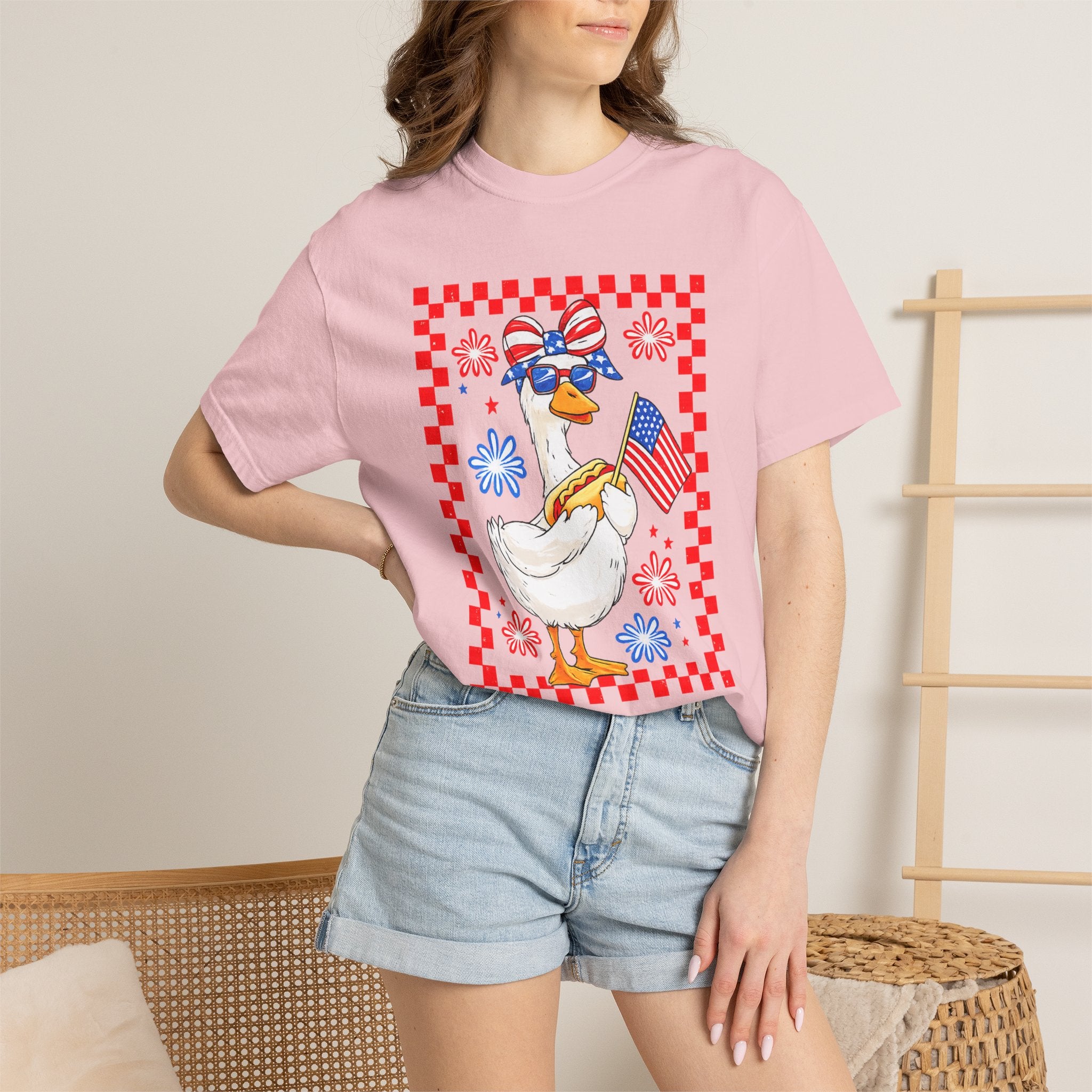Patriotic Goose Graphic T-Shirt