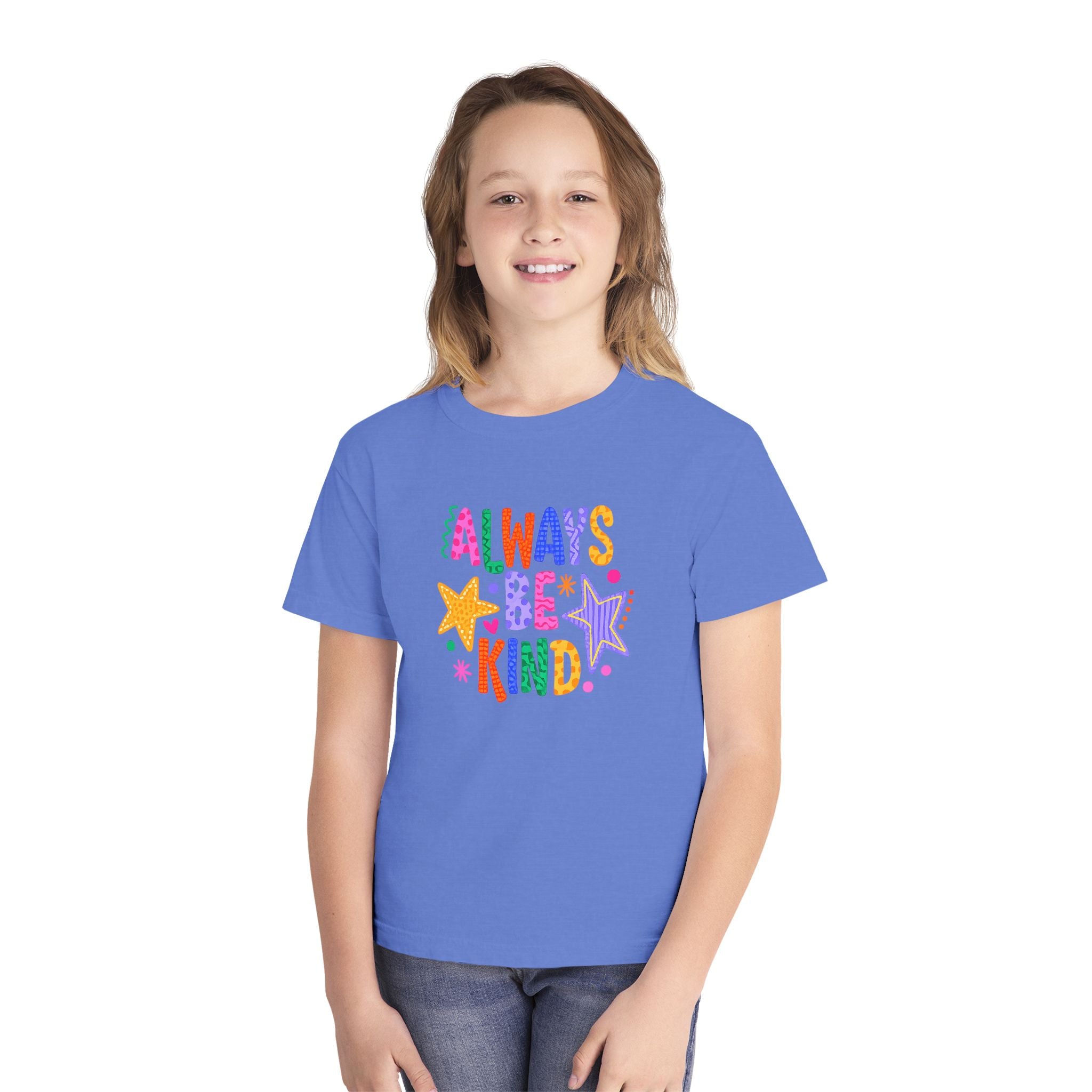 "Always Be Kind" Colorful Stars Kids T-Shirt