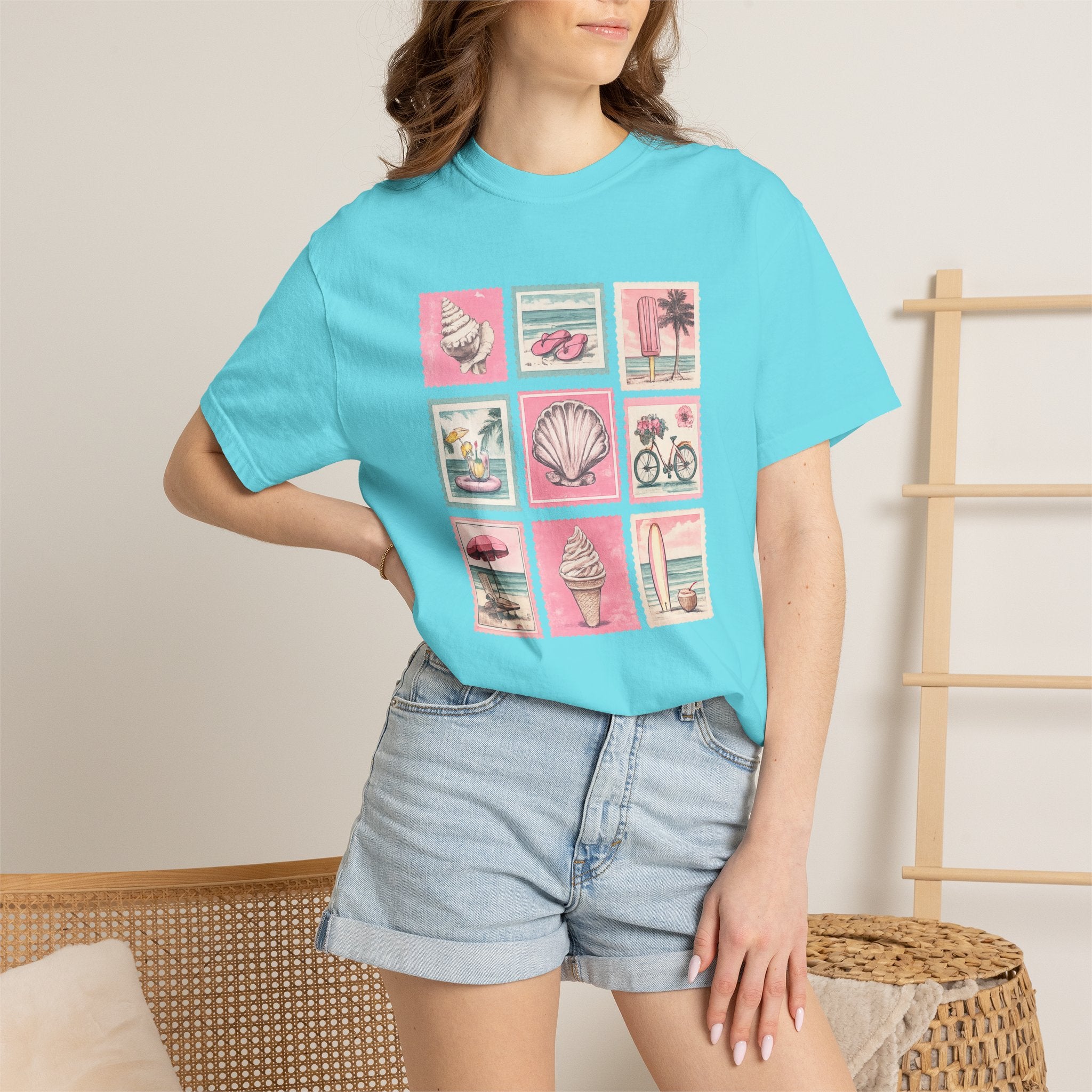 Vintage Beach Icons T-Shirt
