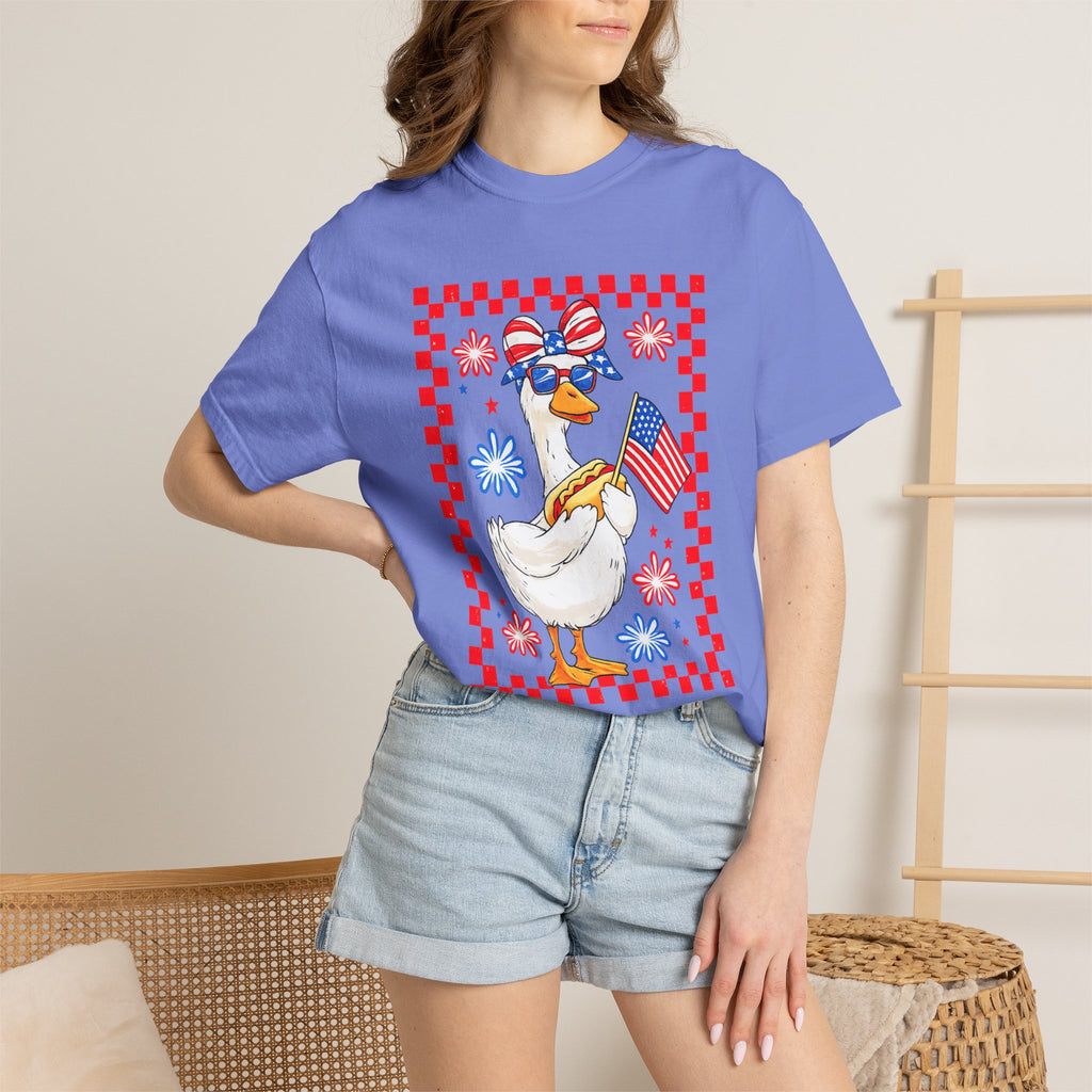 Patriotic Goose Graphic T-Shirt