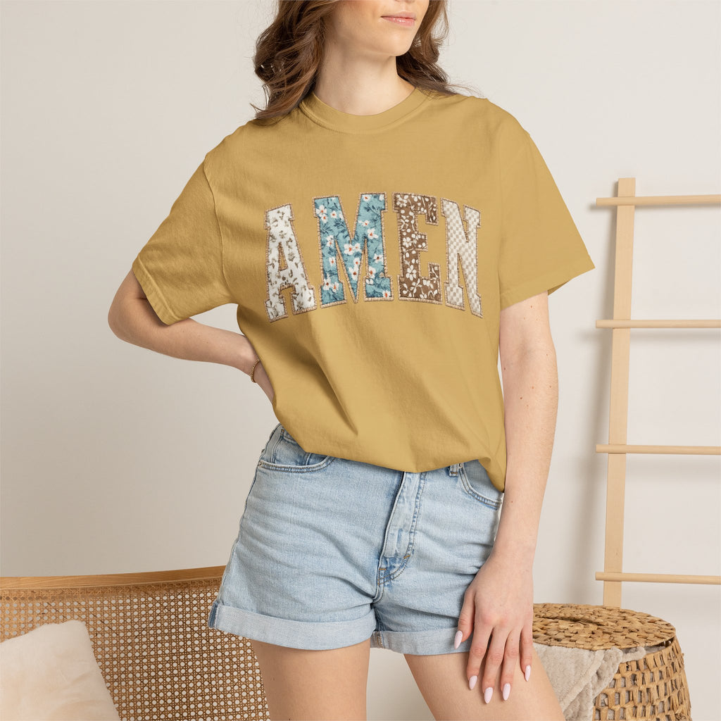 Amen Floral Patch T-Shirt