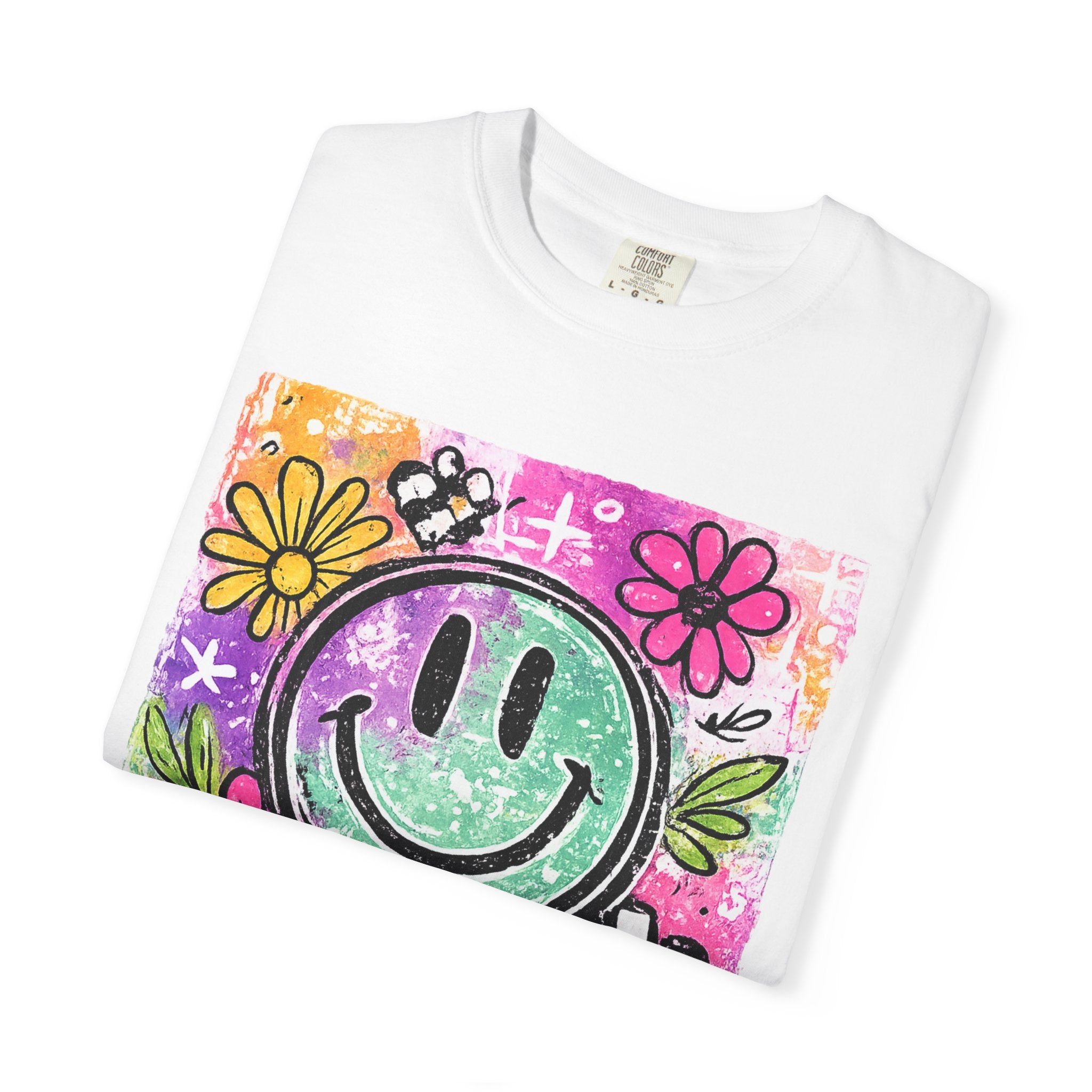 Smiley Flower Graphic T-Shirt