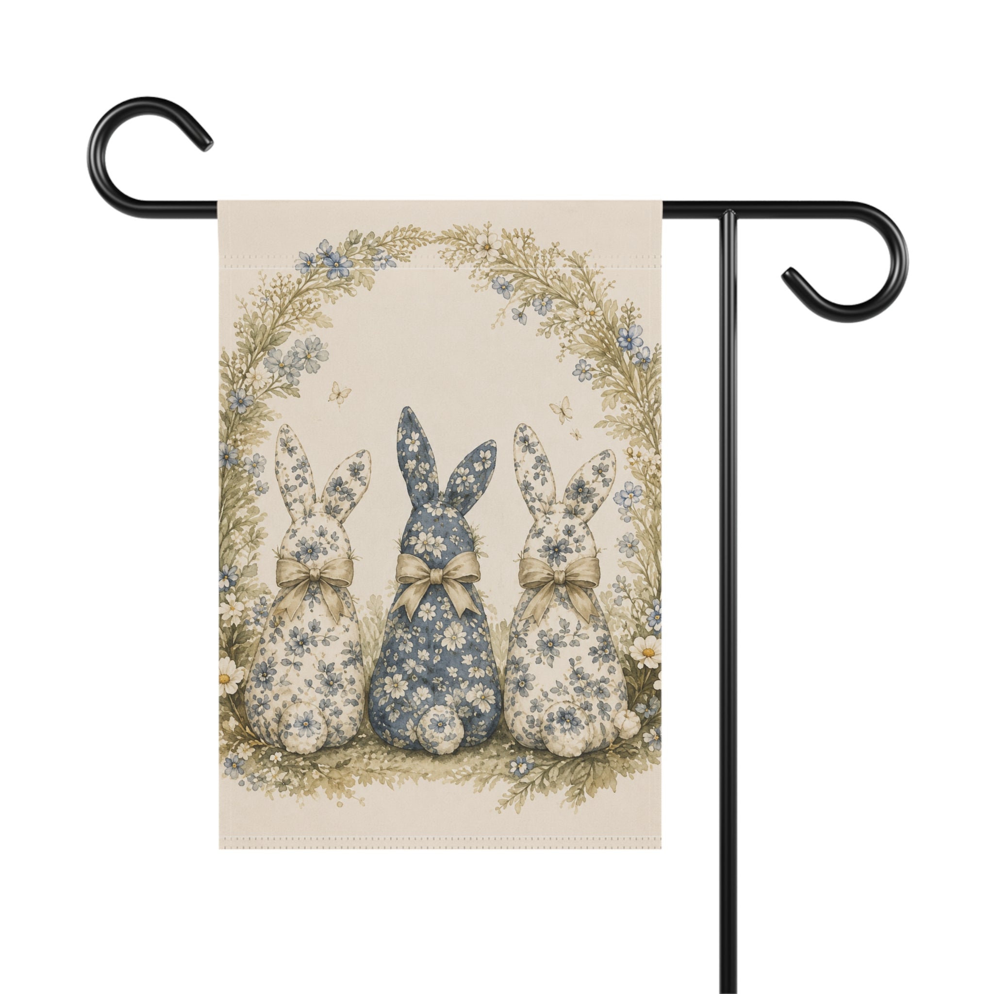 Vintage Bunny Garden Flag