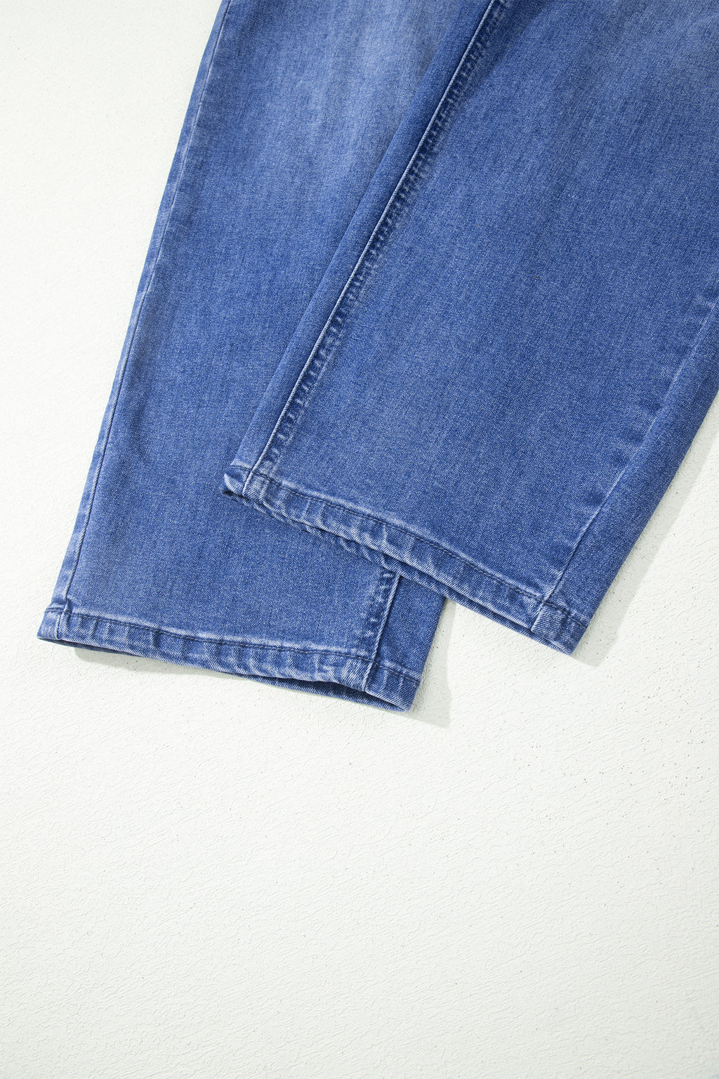 Ashleigh Blue Drawstring Waist Ankle Length Casual Jeans Pocket Detail Denim Pants