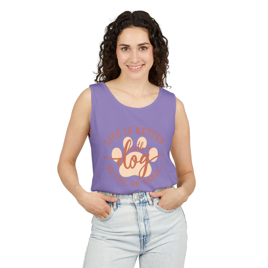 Life Is Better With a Dog Or Two, Or Three Tank Top
