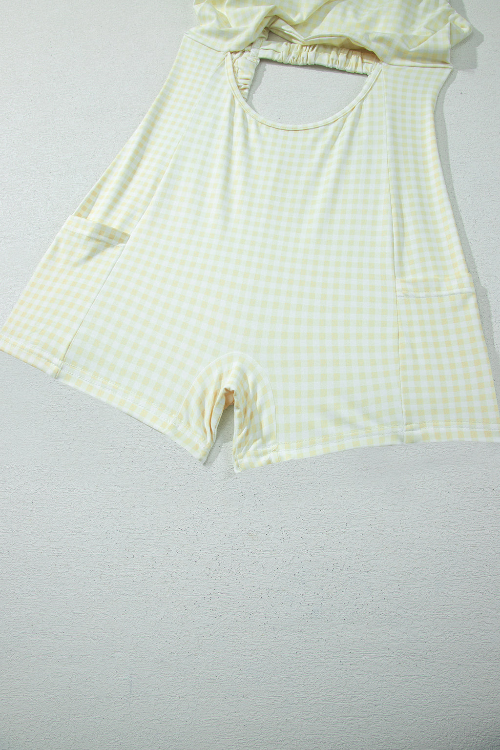 Gingham Contrast Patchwork Loose Mini Dress