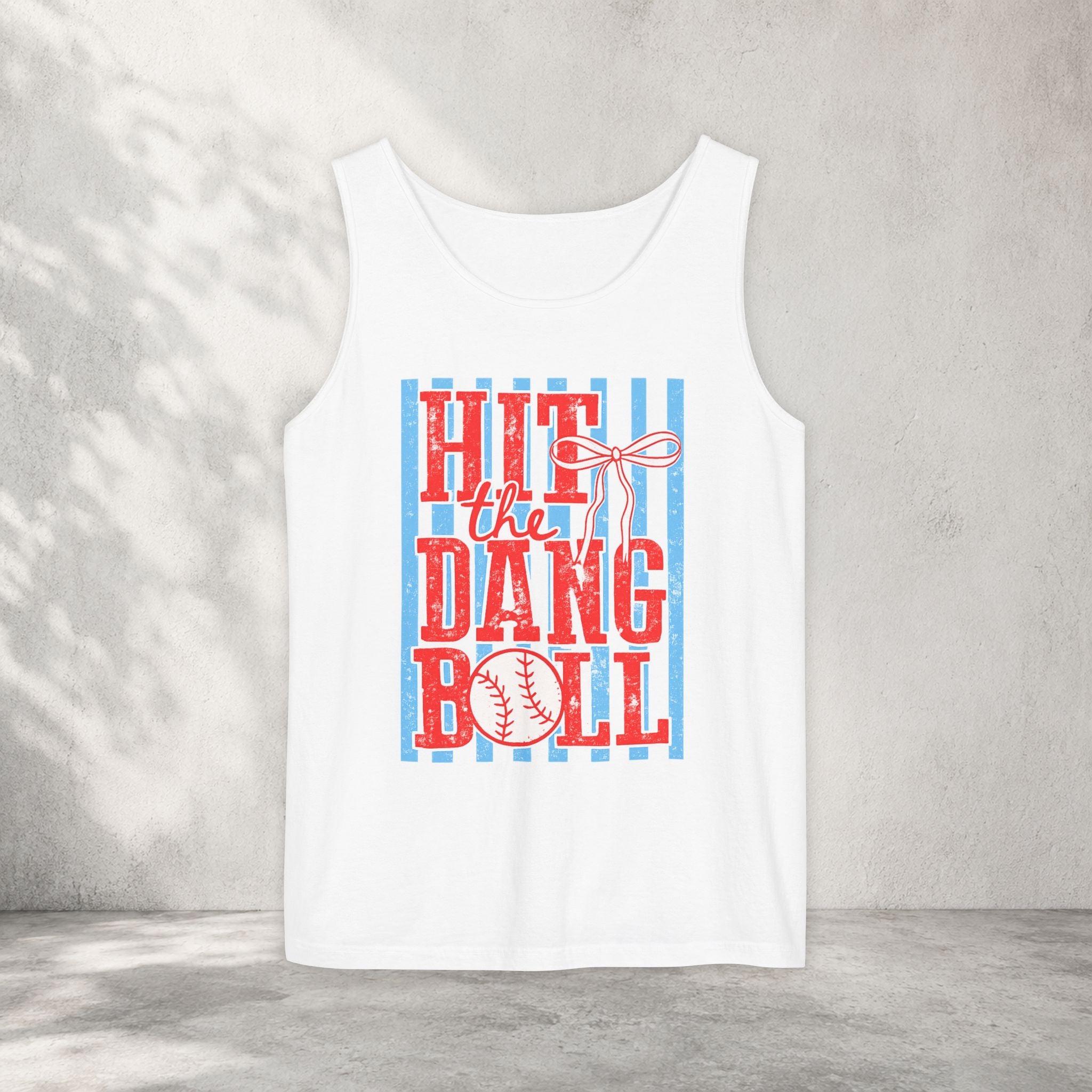Hit the Dang Ball Baseball Tank Top