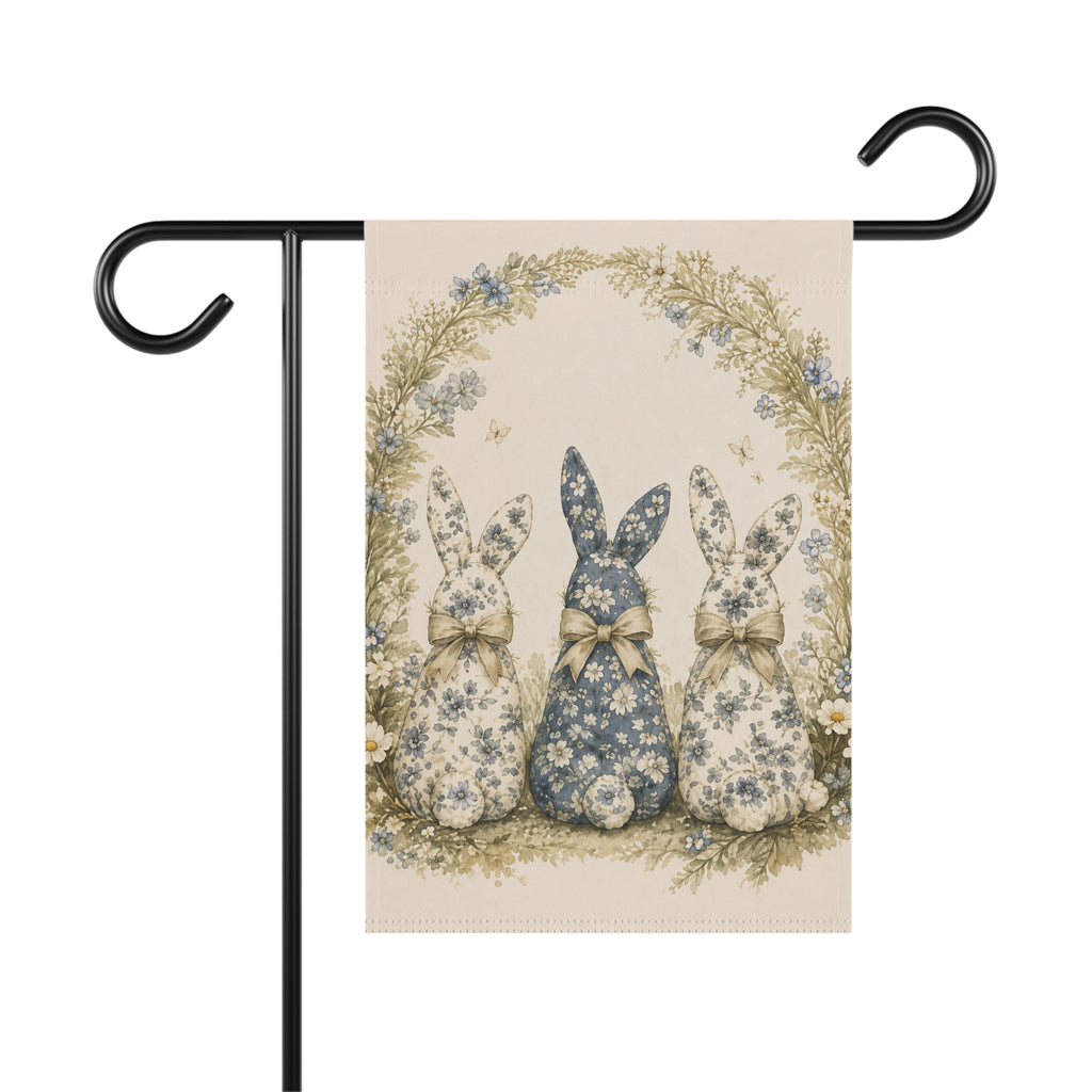 Vintage Bunny Garden Flag