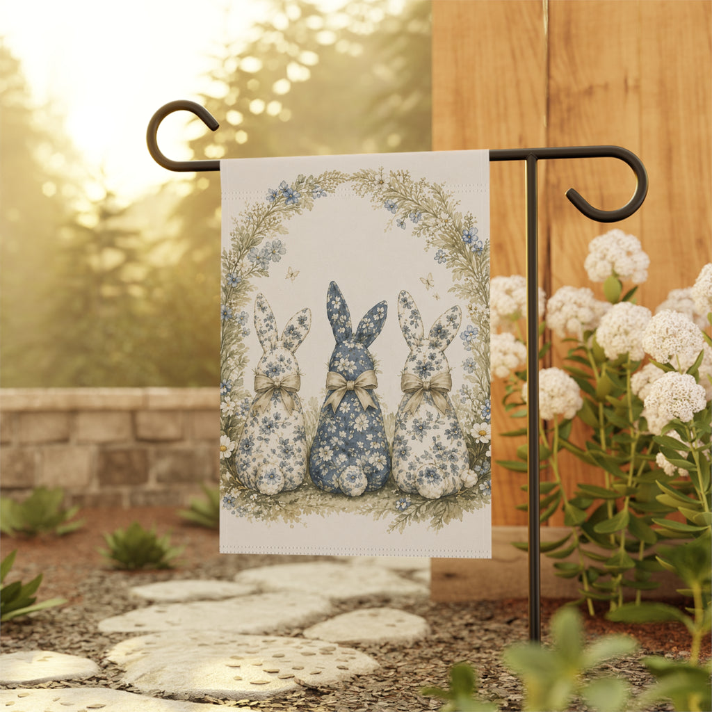 Vintage Bunny Garden Flag