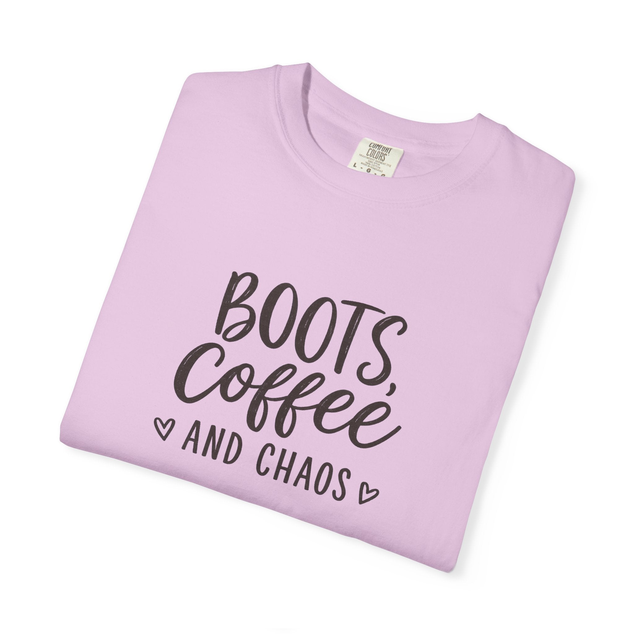 Boots, Coffee and Chaos T-Shirt