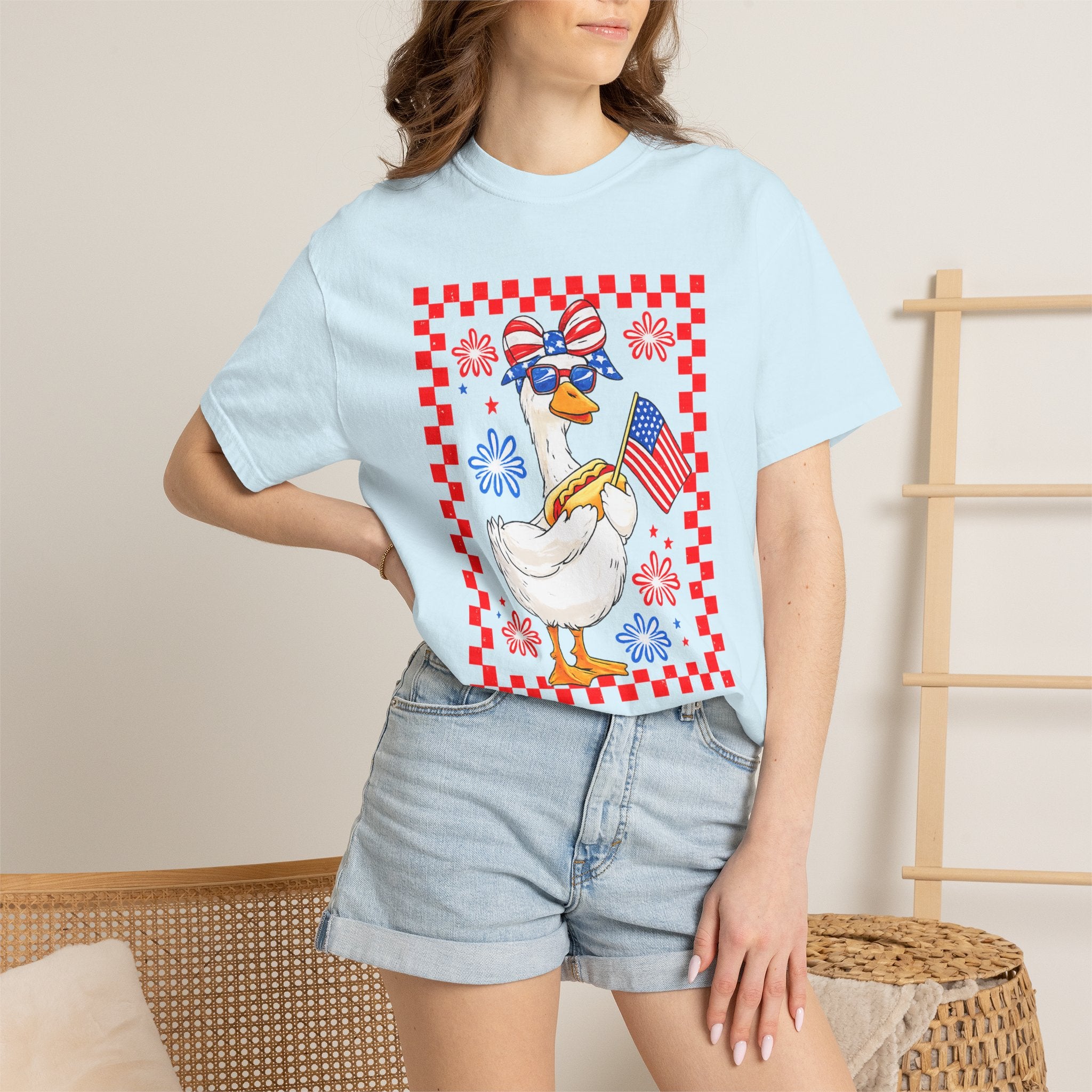 Patriotic Goose Graphic T-Shirt