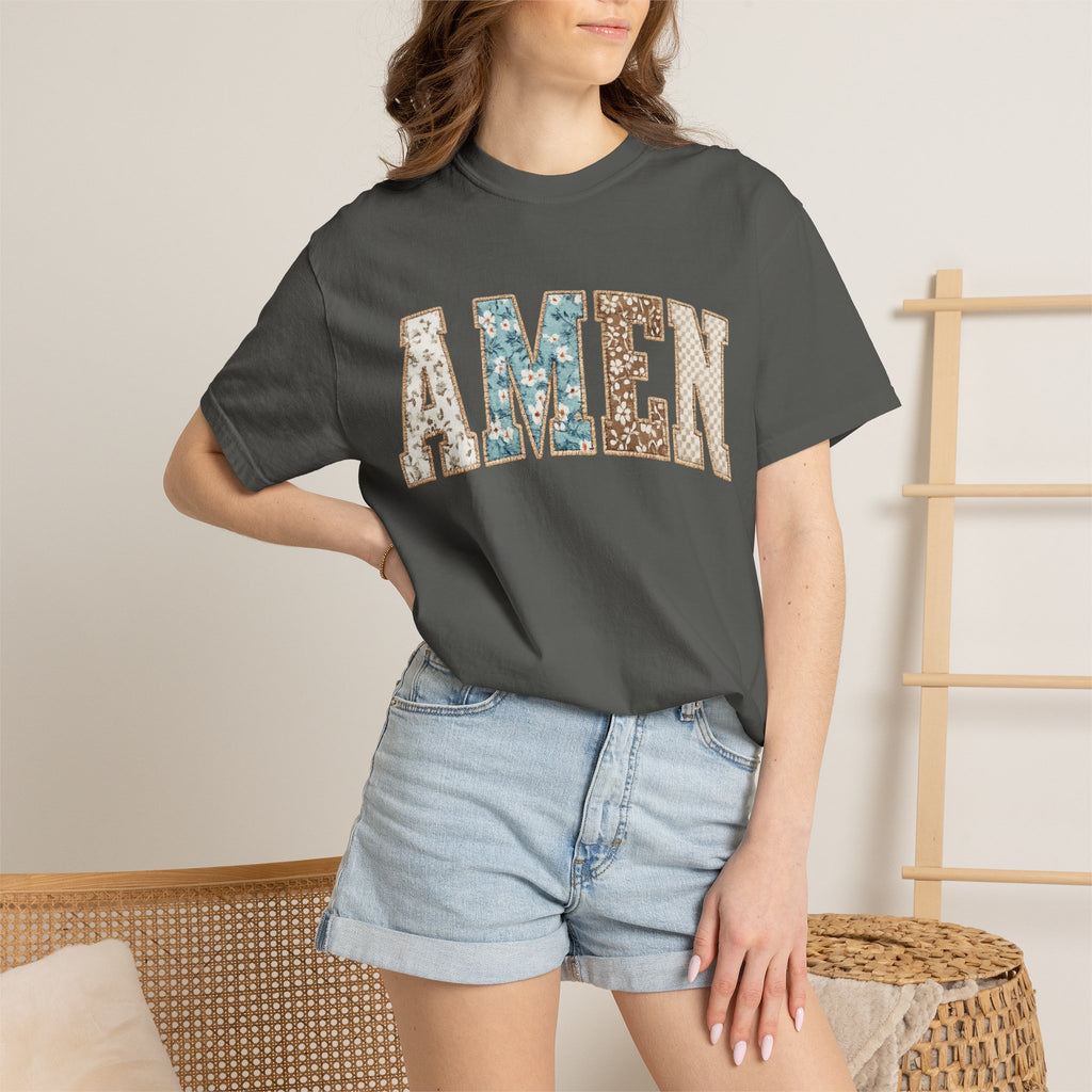 Amen Floral Patch T-Shirt