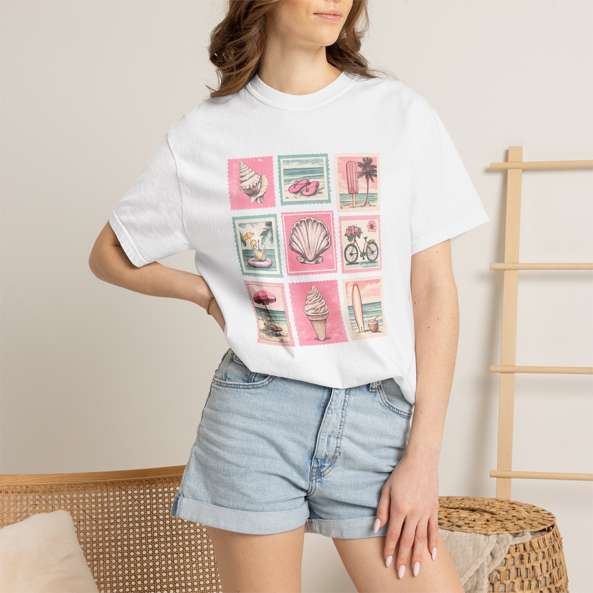 Vintage Beach Icons T-Shirt