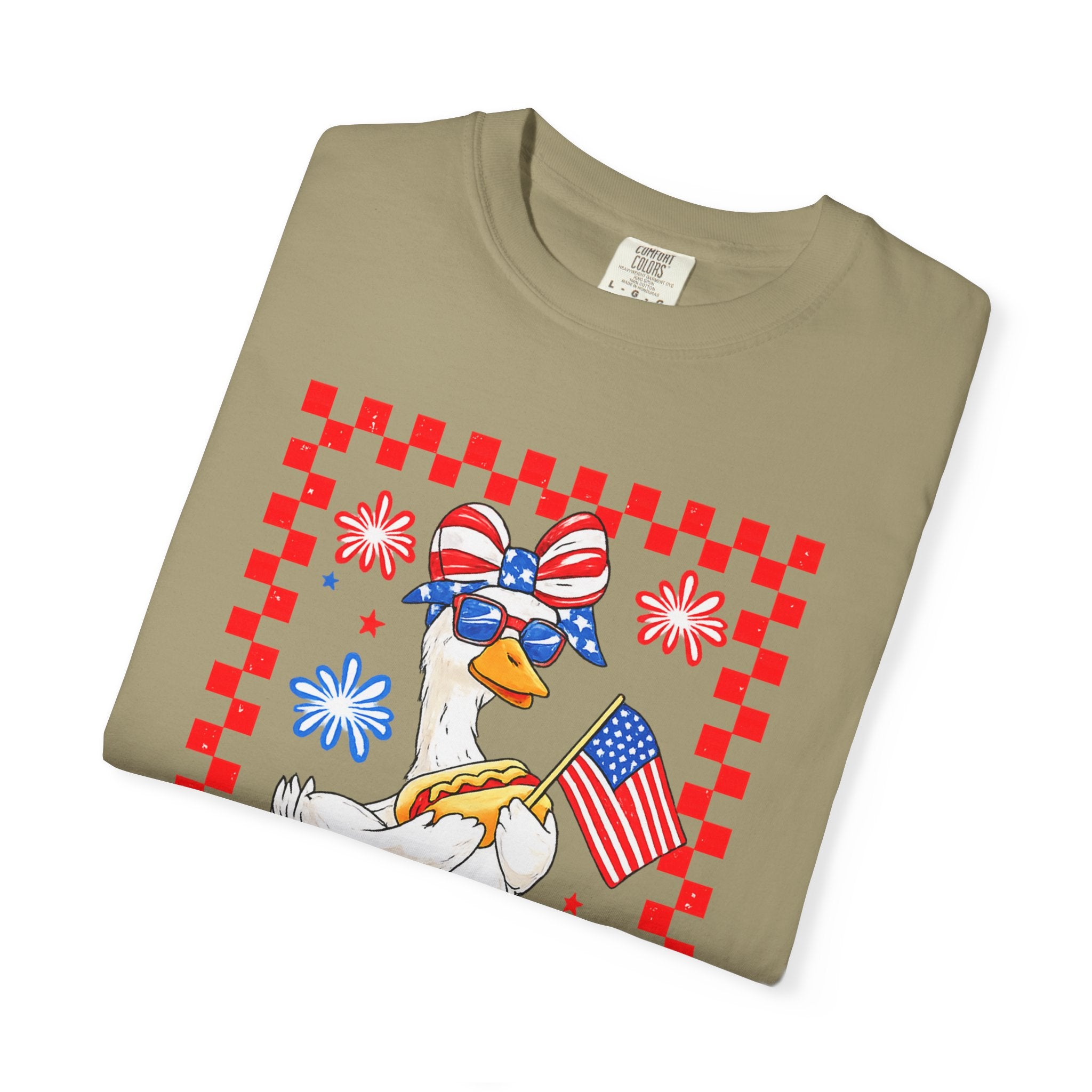 Patriotic Goose Graphic T-Shirt