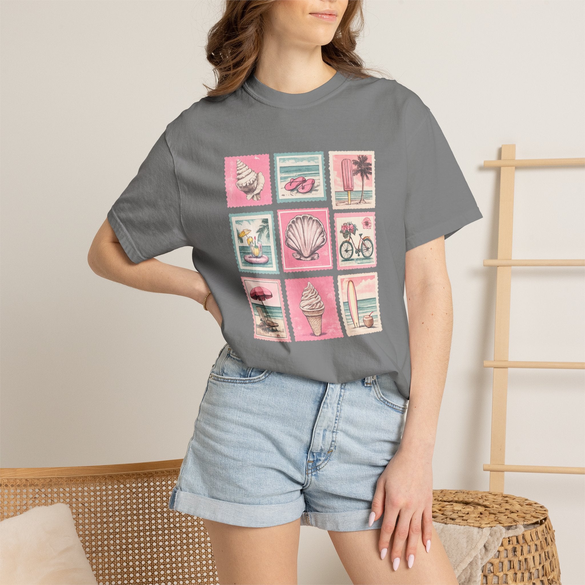 Vintage Beach Icons T-Shirt