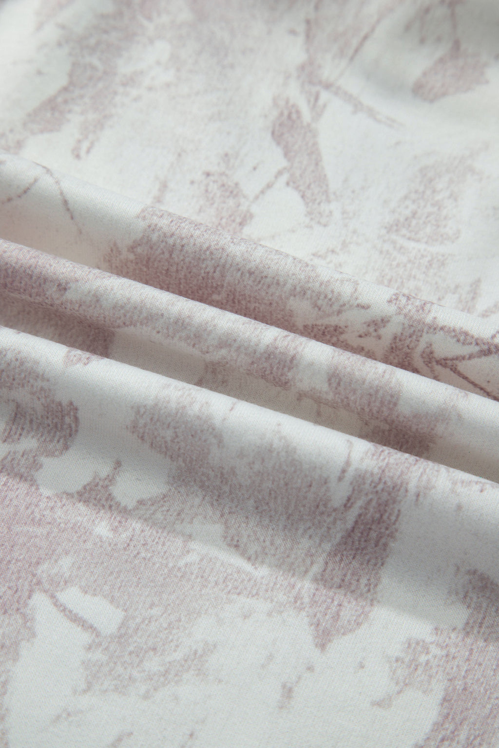 Gray Woodland Camo Print Raw Edge Cropped Set