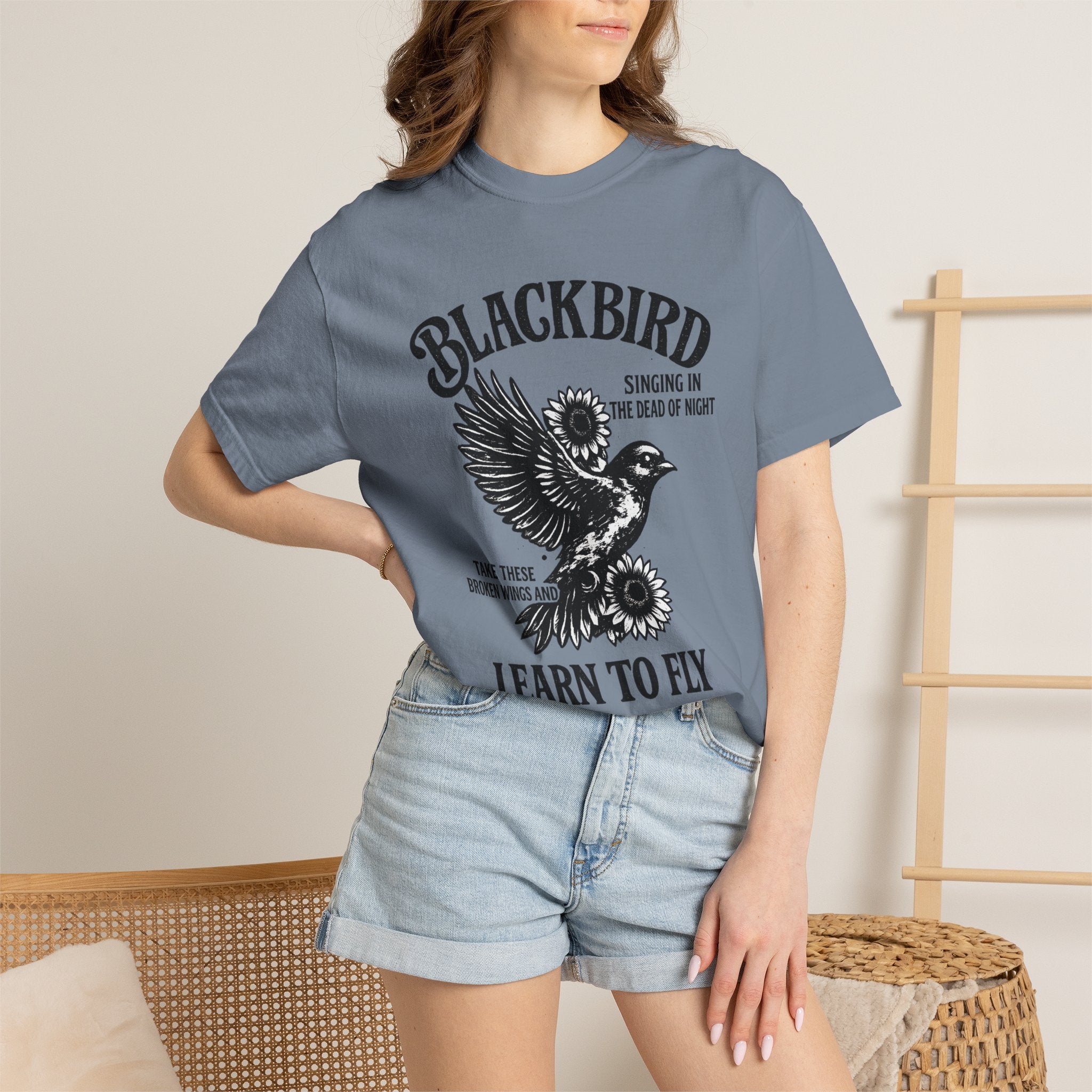 Blackbird 'Learn to Fly' Graphic T-Shirt