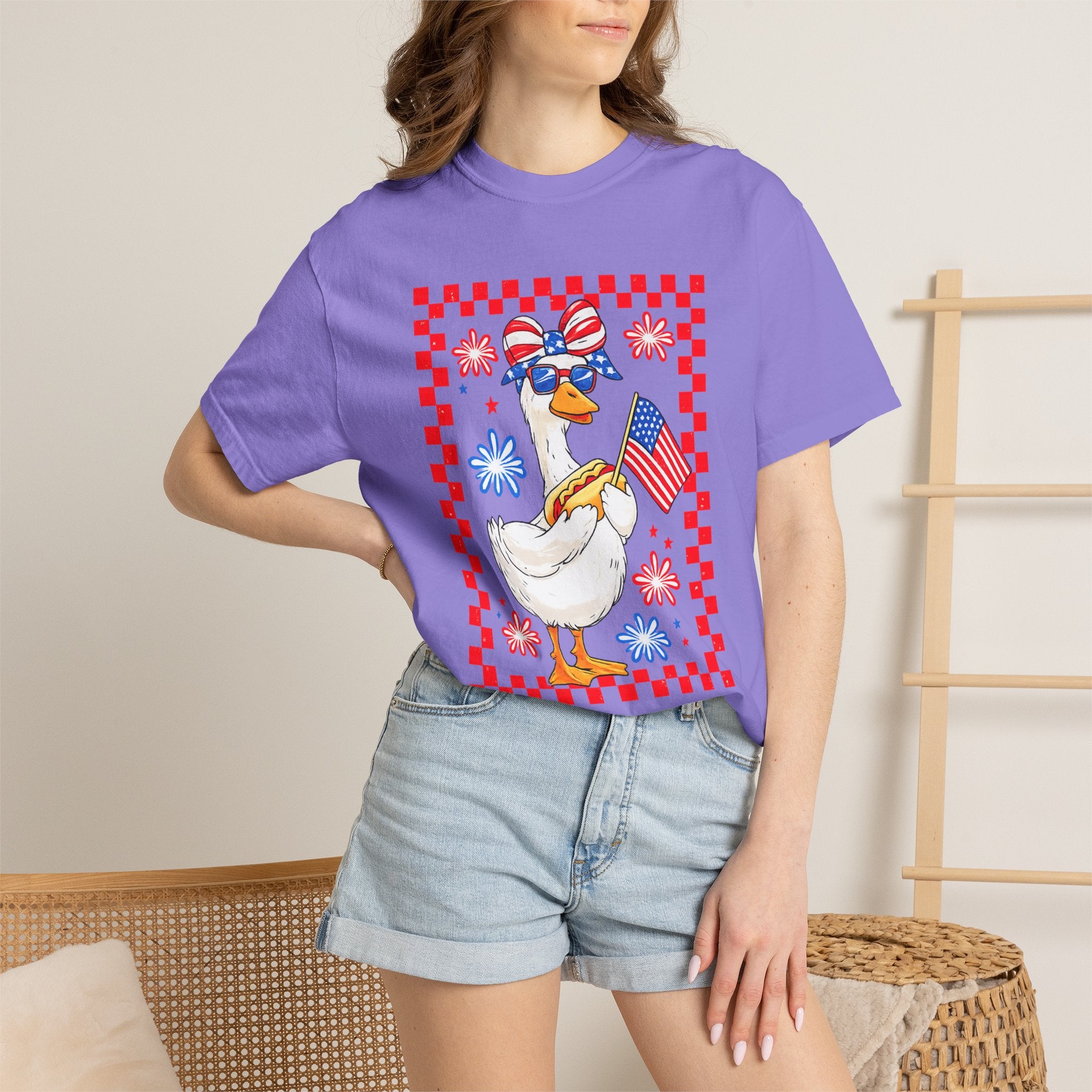 Patriotic Goose Graphic T-Shirt