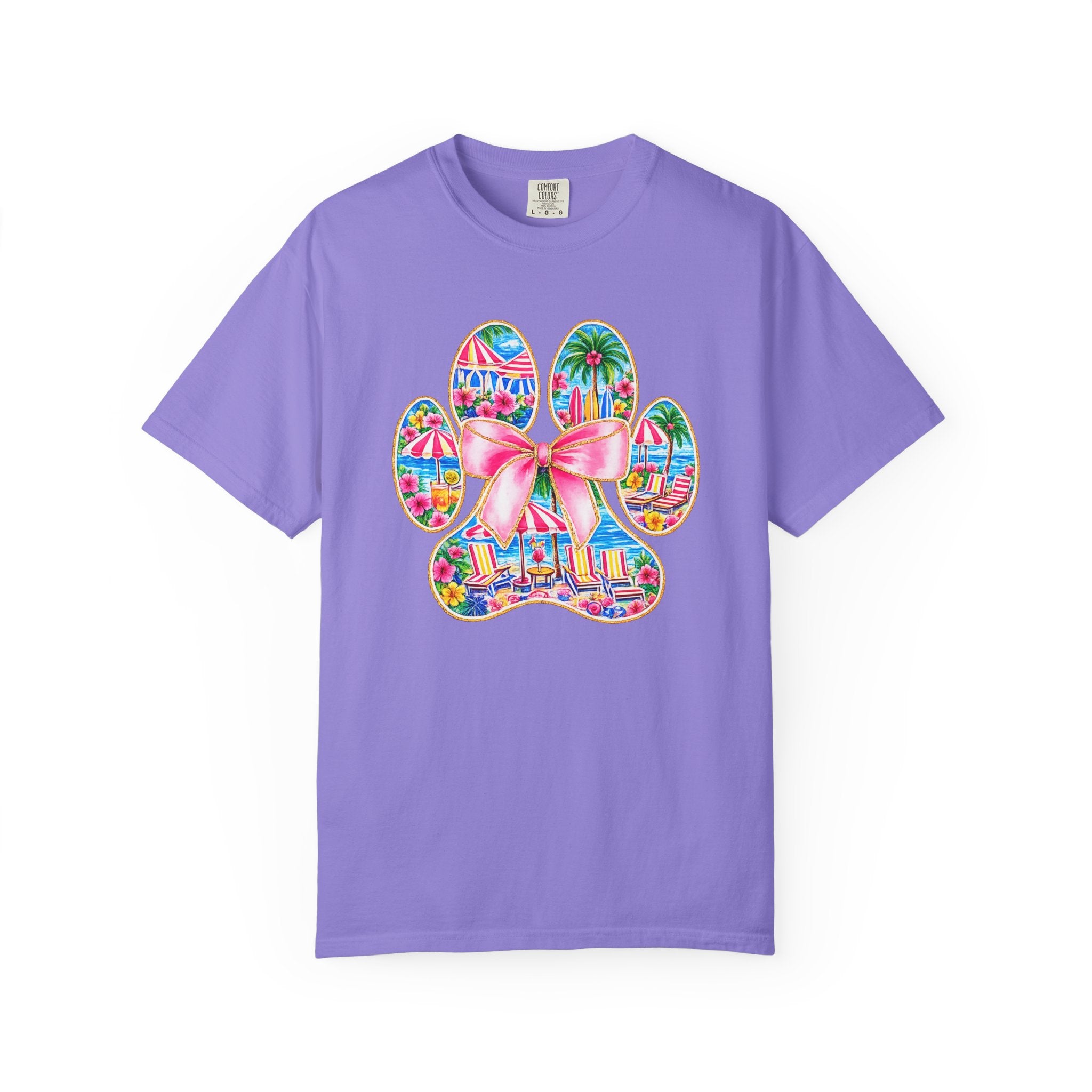 Beach Paw Print T-Shirt