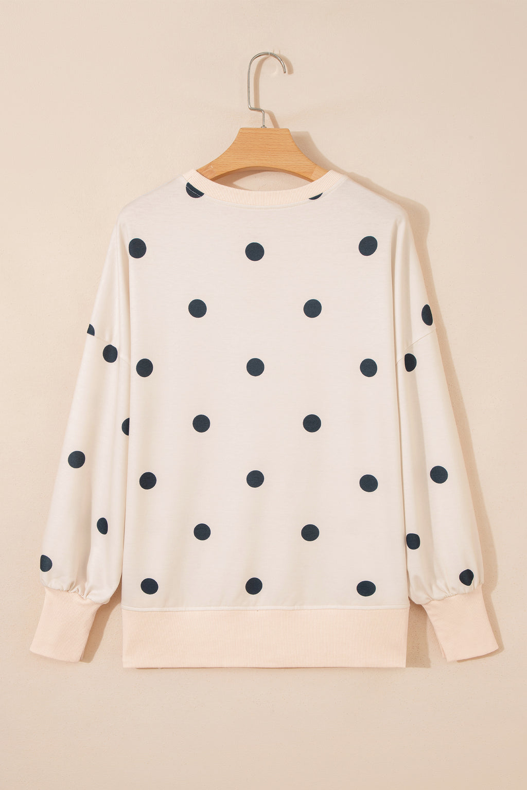 Long Sleeve Polka Dot Top