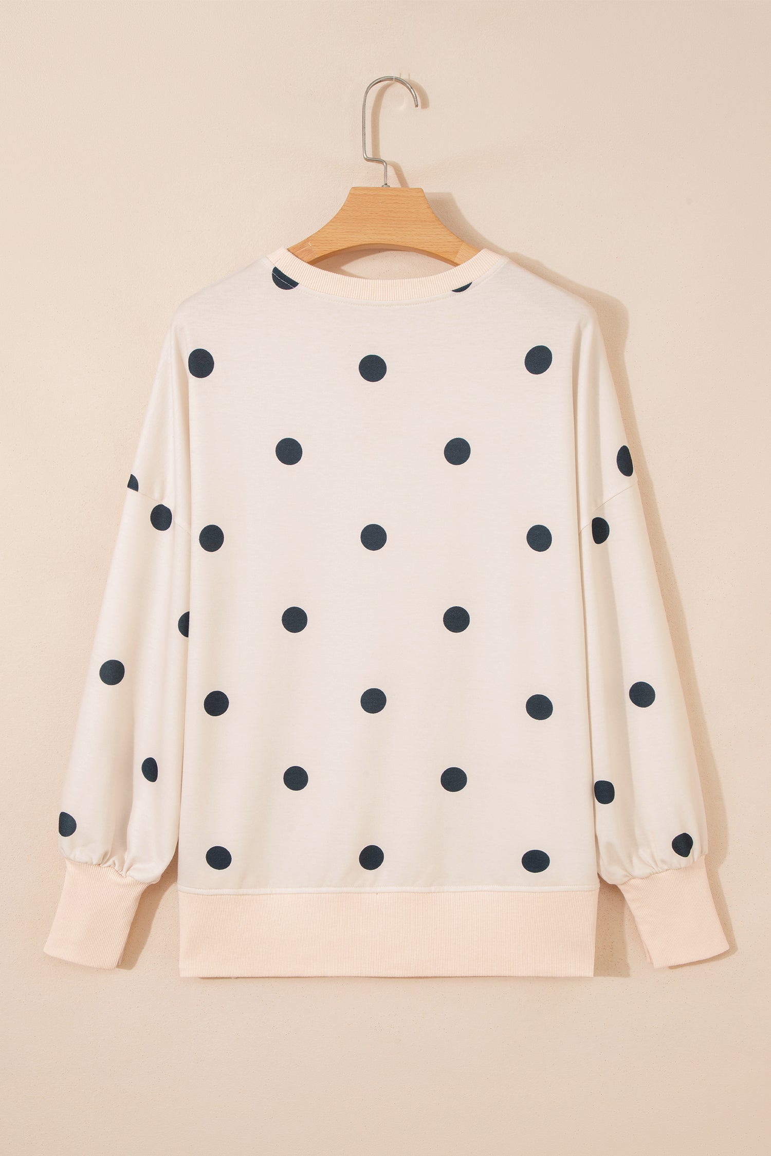 Long Sleeve Polka Dot Top