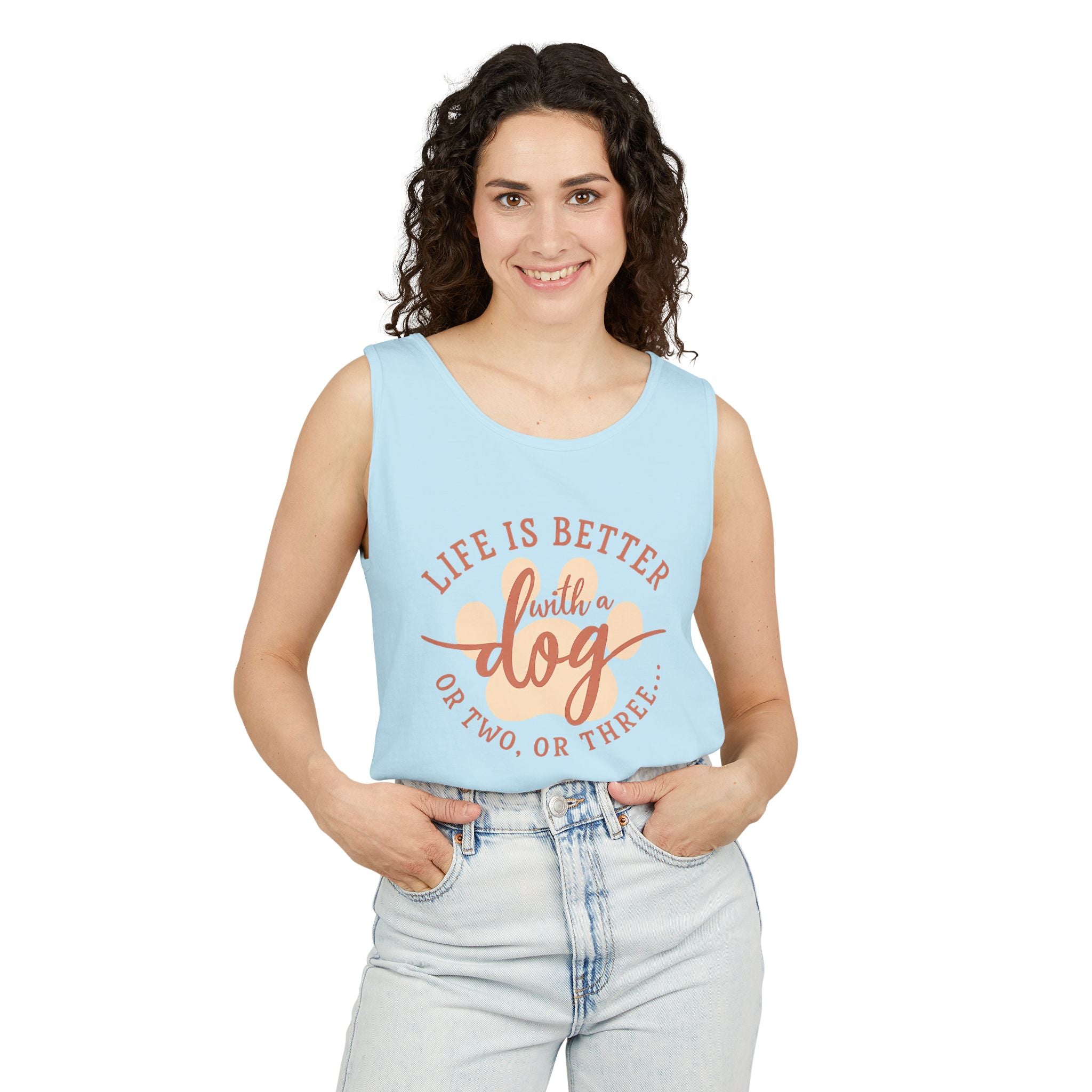 Life Is Better With a Dog Or Two, Or Three Tank Top