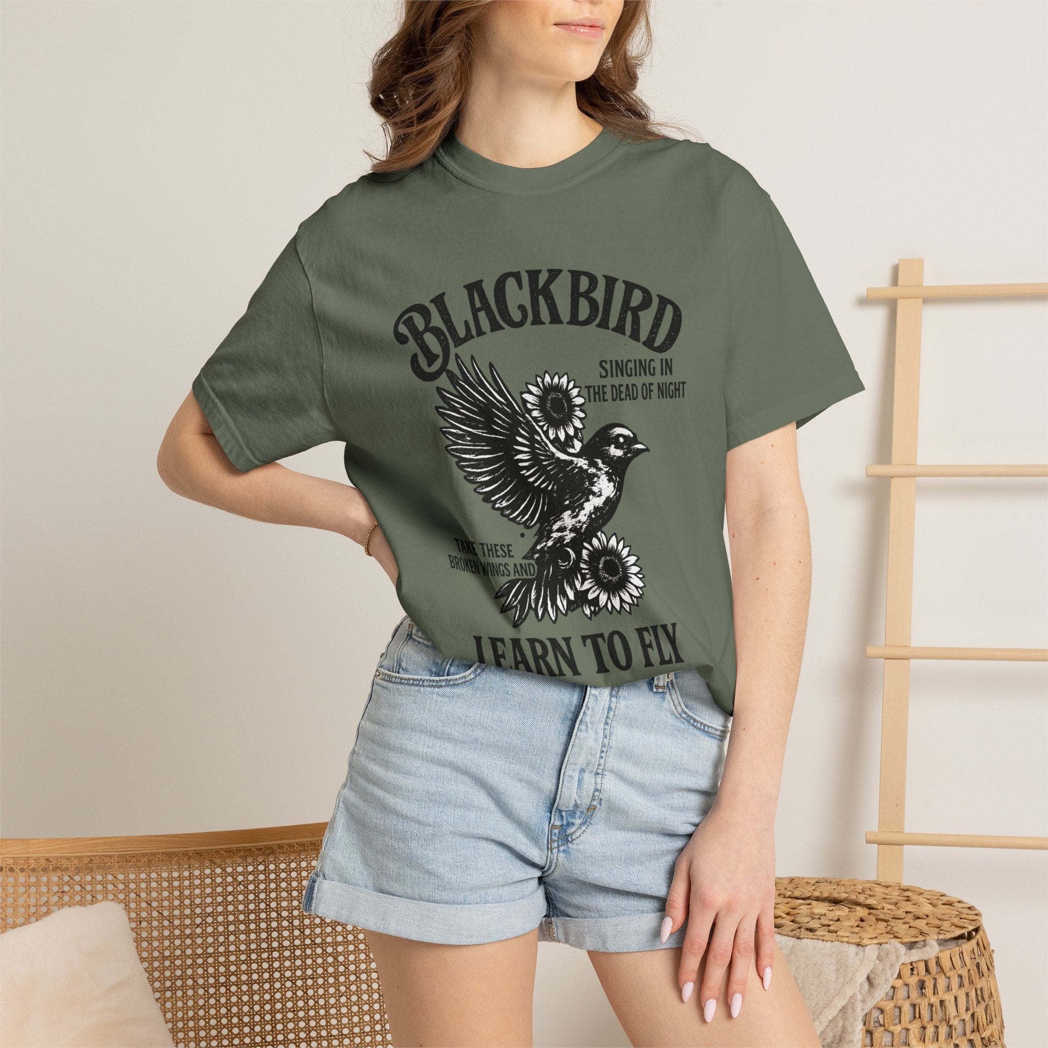 Blackbird 'Learn to Fly' Graphic T-Shirt