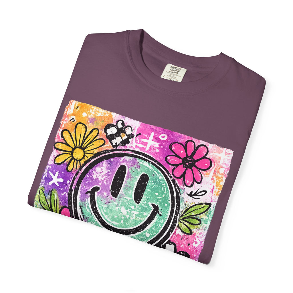 Smiley Flower Graphic T-Shirt