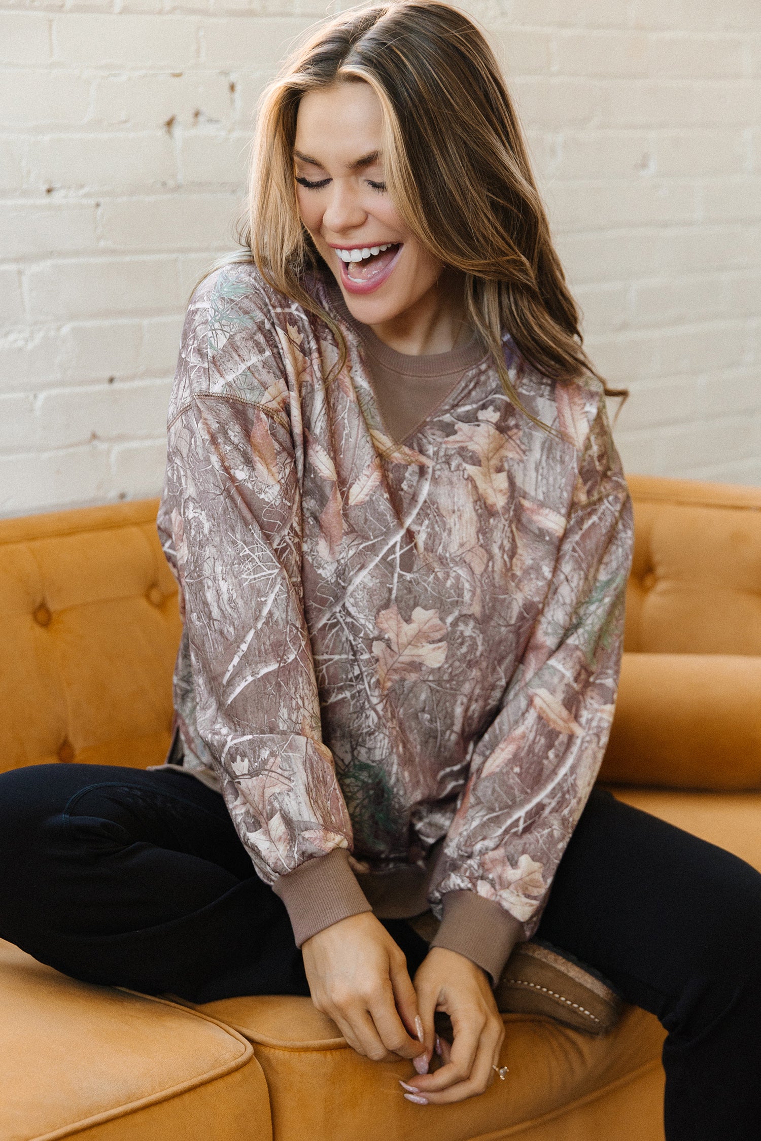 Camo Print Sweatshirt