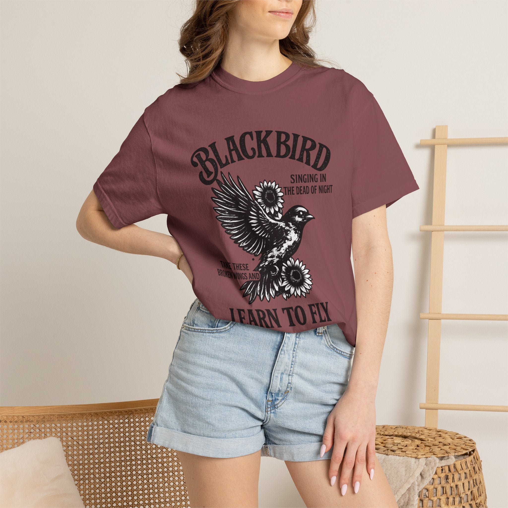 Blackbird 'Learn to Fly' Graphic T-Shirt