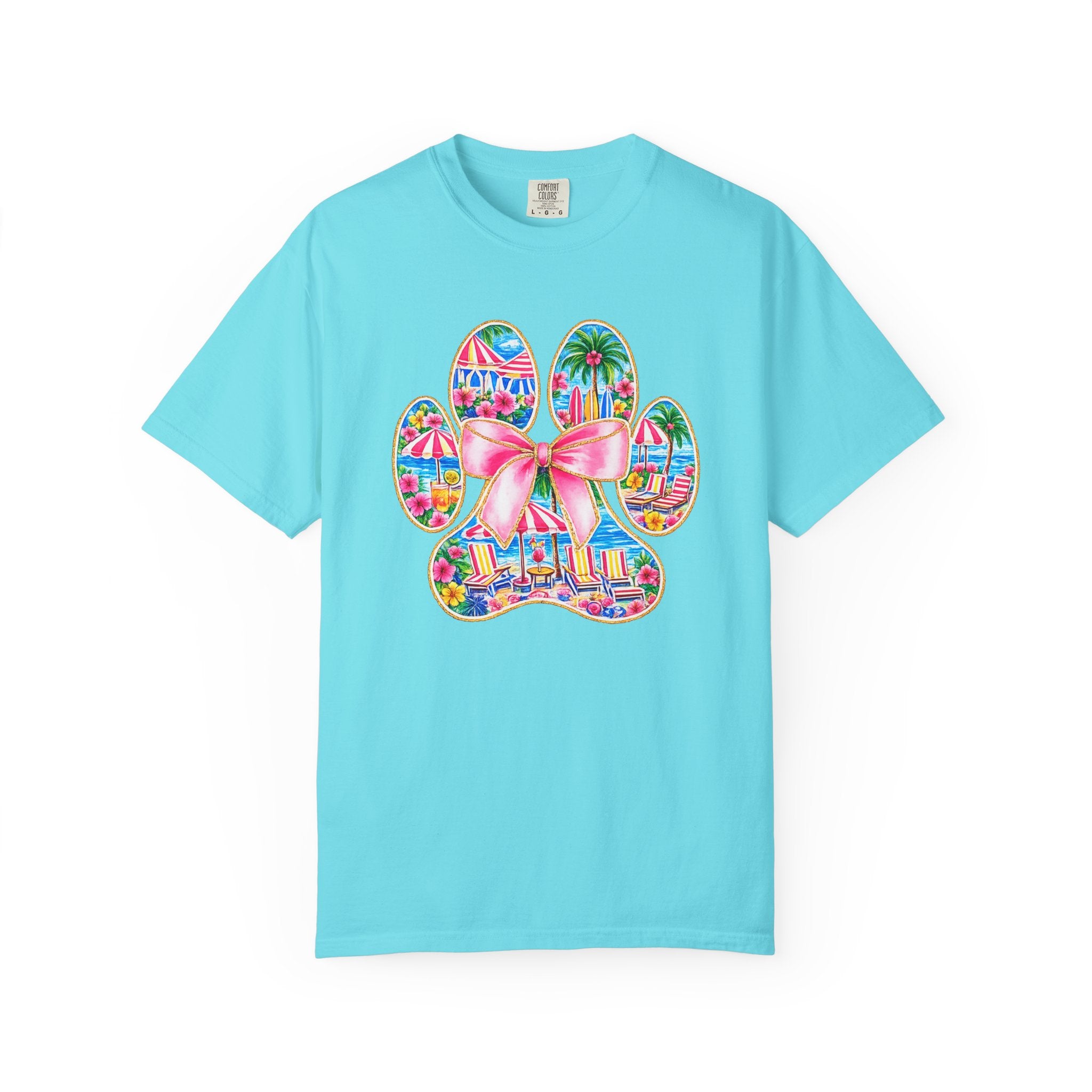 Beach Paw Print T-Shirt