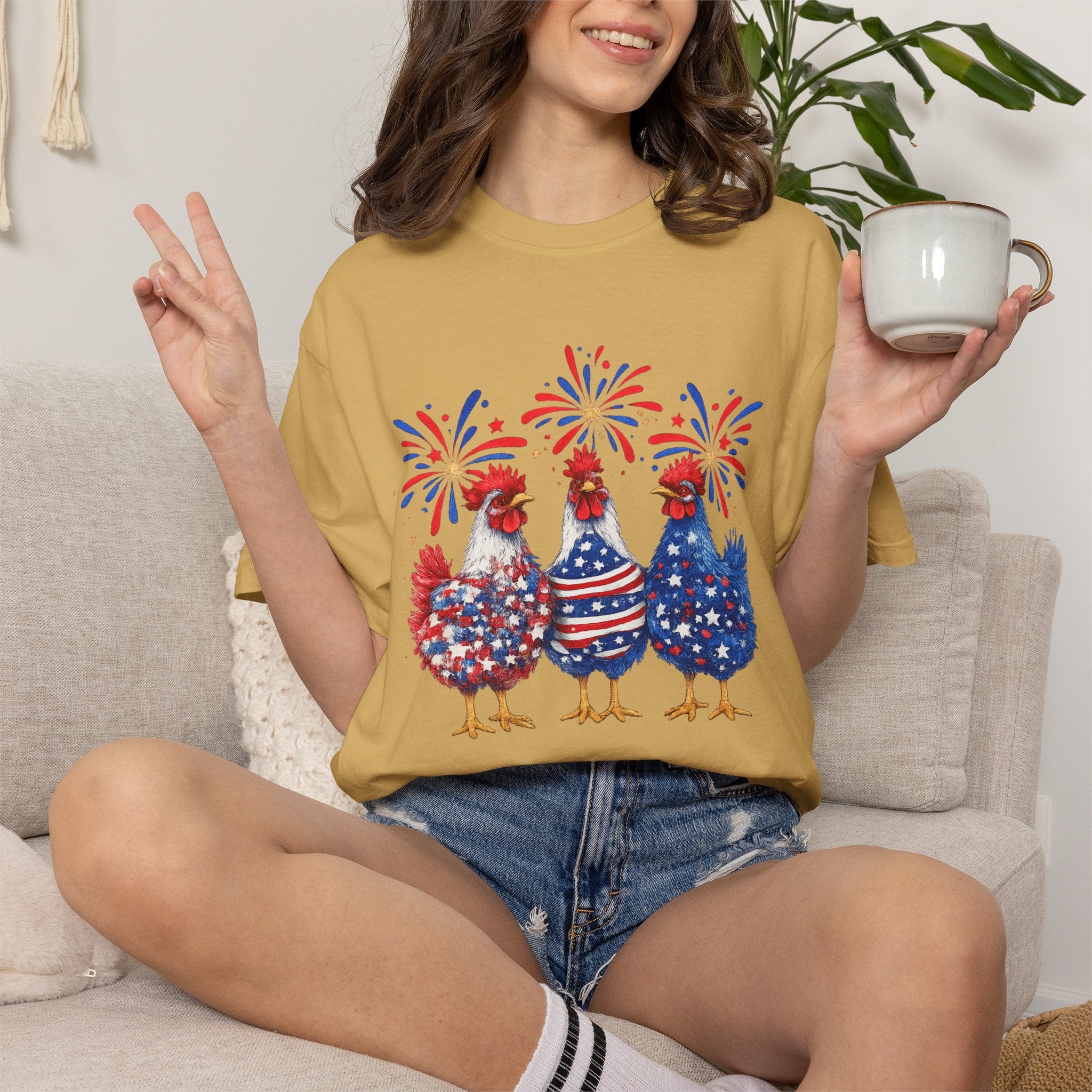 Patriotic Chickens T-Shirt