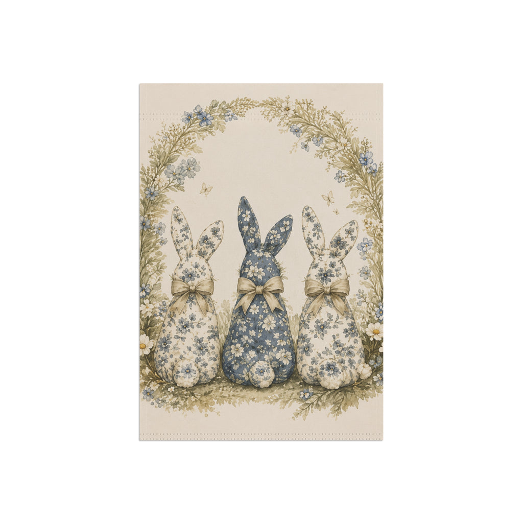 Vintage Bunny Garden Flag