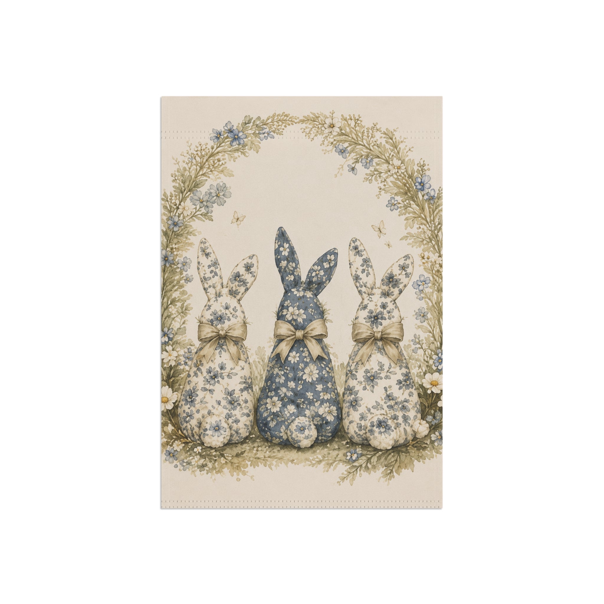 Vintage Bunny Garden Flag