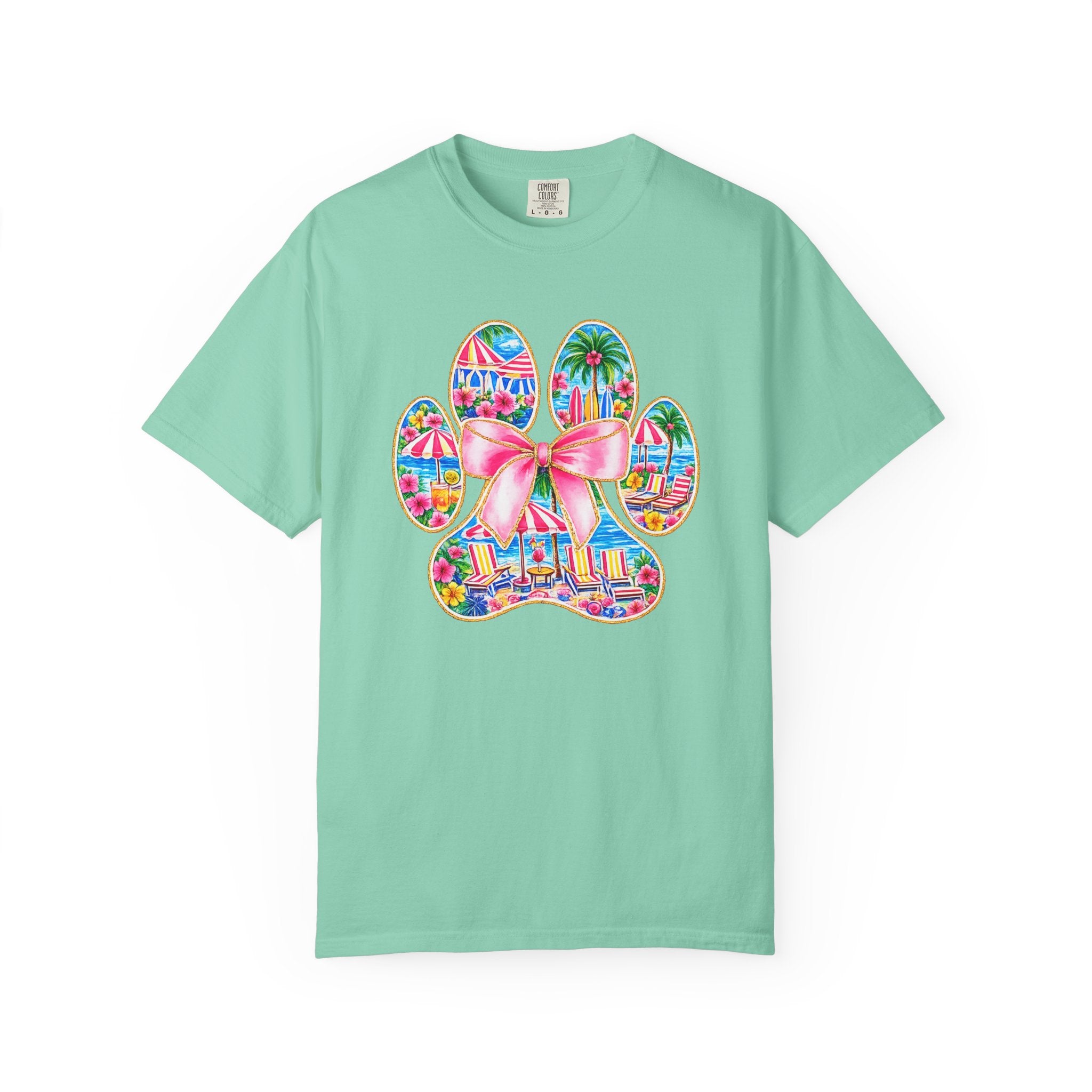 Beach Paw Print T-Shirt
