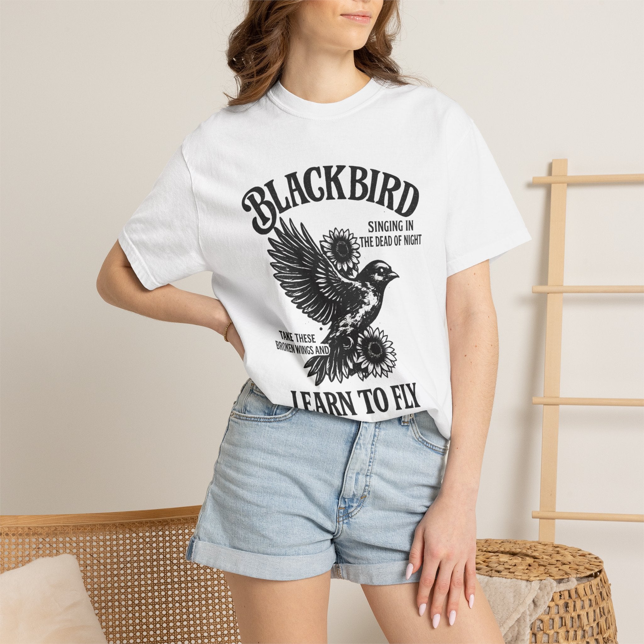 Blackbird 'Learn to Fly' Graphic T-Shirt