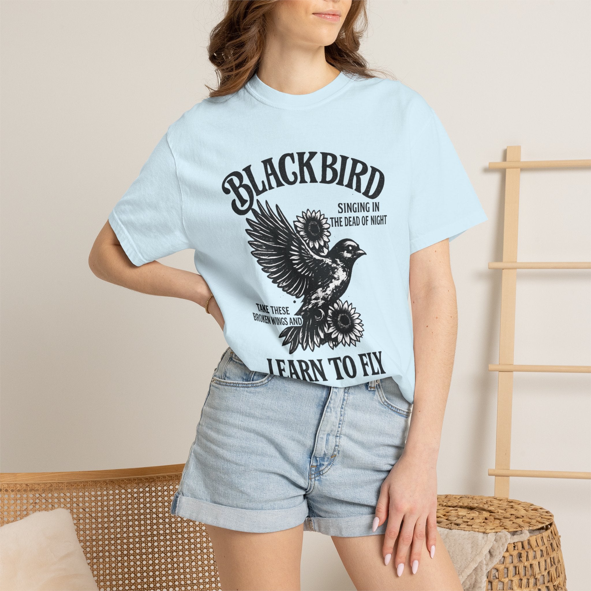 Blackbird 'Learn to Fly' Graphic T-Shirt