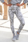 Camouflage Pattern High Waist Leggings