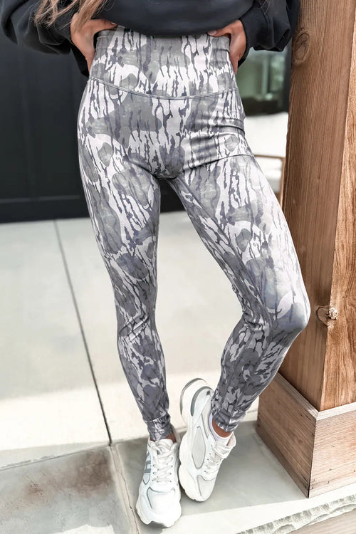 Camouflage Pattern High Waist Leggings