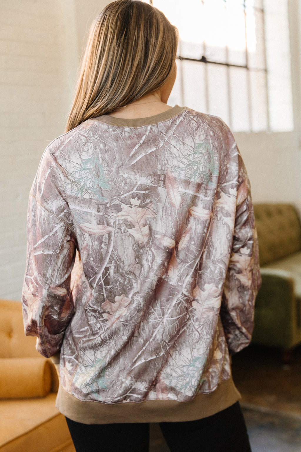 Camo Print Sweatshirt
